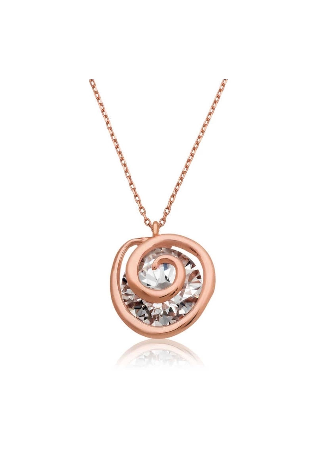 luz&pos Gümüş Rose Aşk Döngüsü Kolye