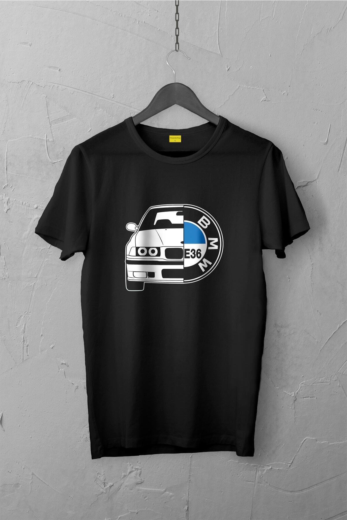Pisa Art Bmw E36 Tasarımlı Tshirt , Unisex Premium, Çatlama Solma Yapmaz / Otomobil
