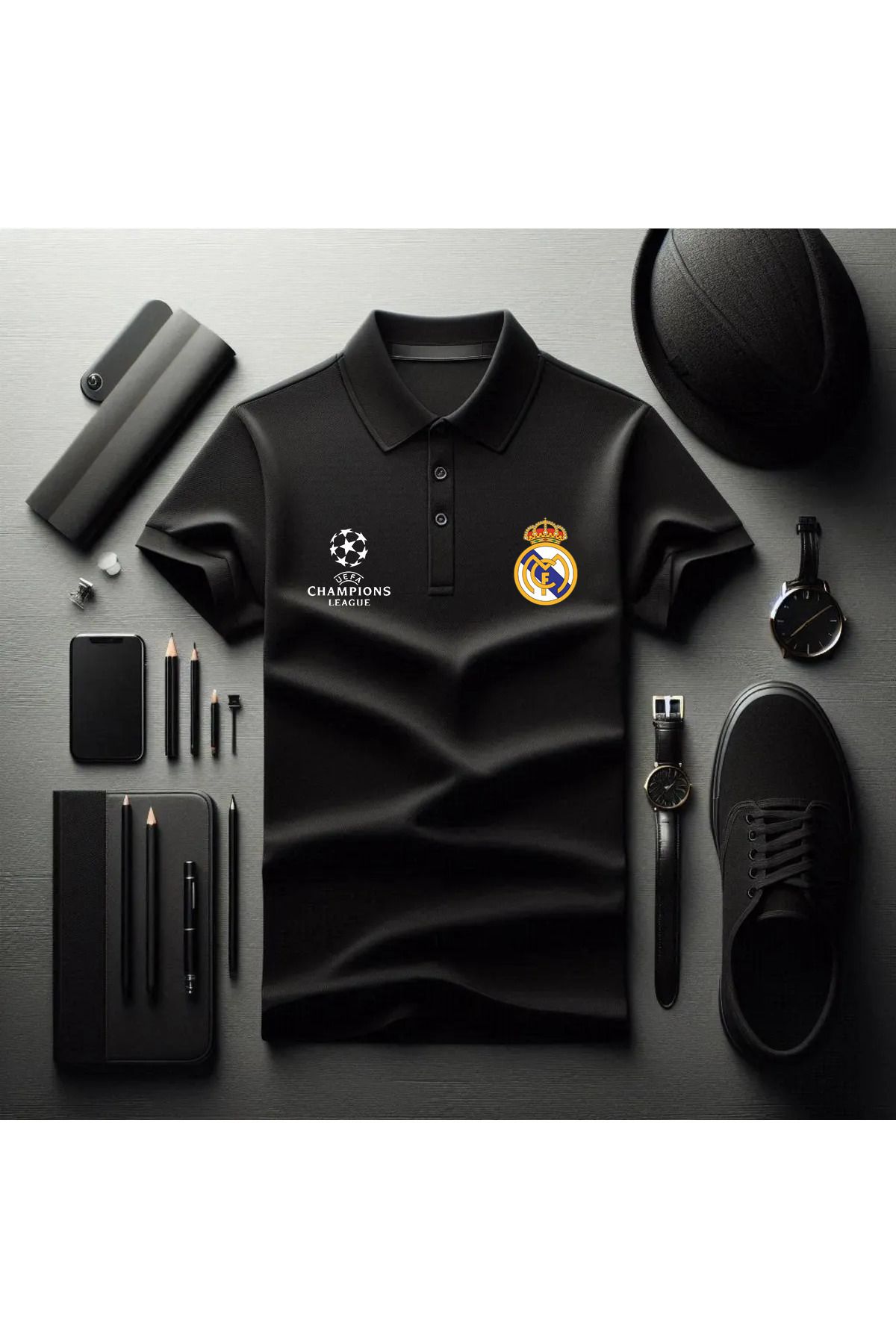 Pisa Art KRALLARIN TAKIMI DEVLER LİGİ ÖZEL TASARIM POLO YAKA T-SHIRT