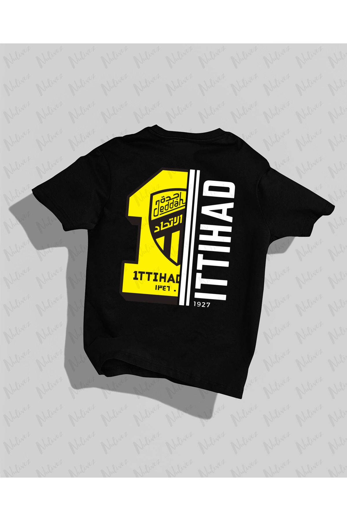 Pisa Art ITTIHAD Tasarımı Sırt Baskılı Yüksek Kalite Kompakt Unisex Oversize T-Shirt