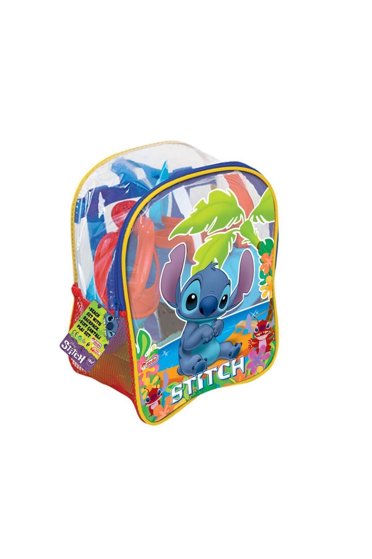 BYR Fırsat Byr 04063 Stitch Resimli Sırt Çantası Plaj Seti Yeni