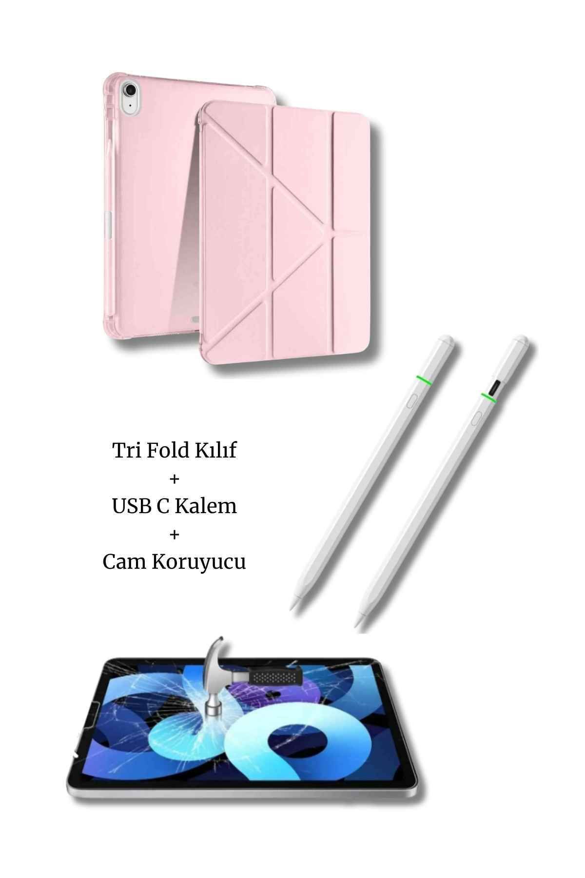 Fuchsia iPad A16 11. ve 10. Nesil ile Uyumlu A3355 A2757 Premium 3’lü Tablet Aksesuar Seti