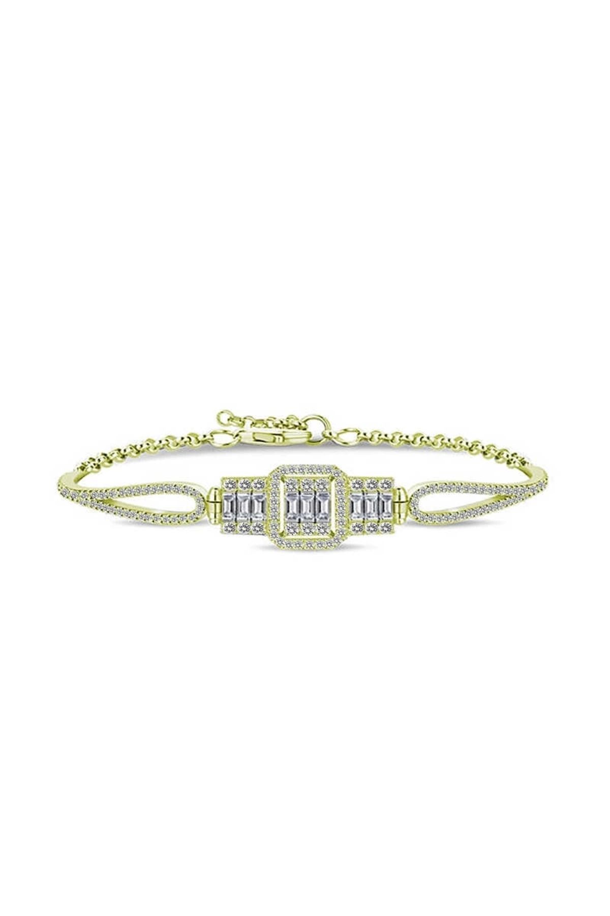 luz&pos gümüş Gold Baget Bileklik