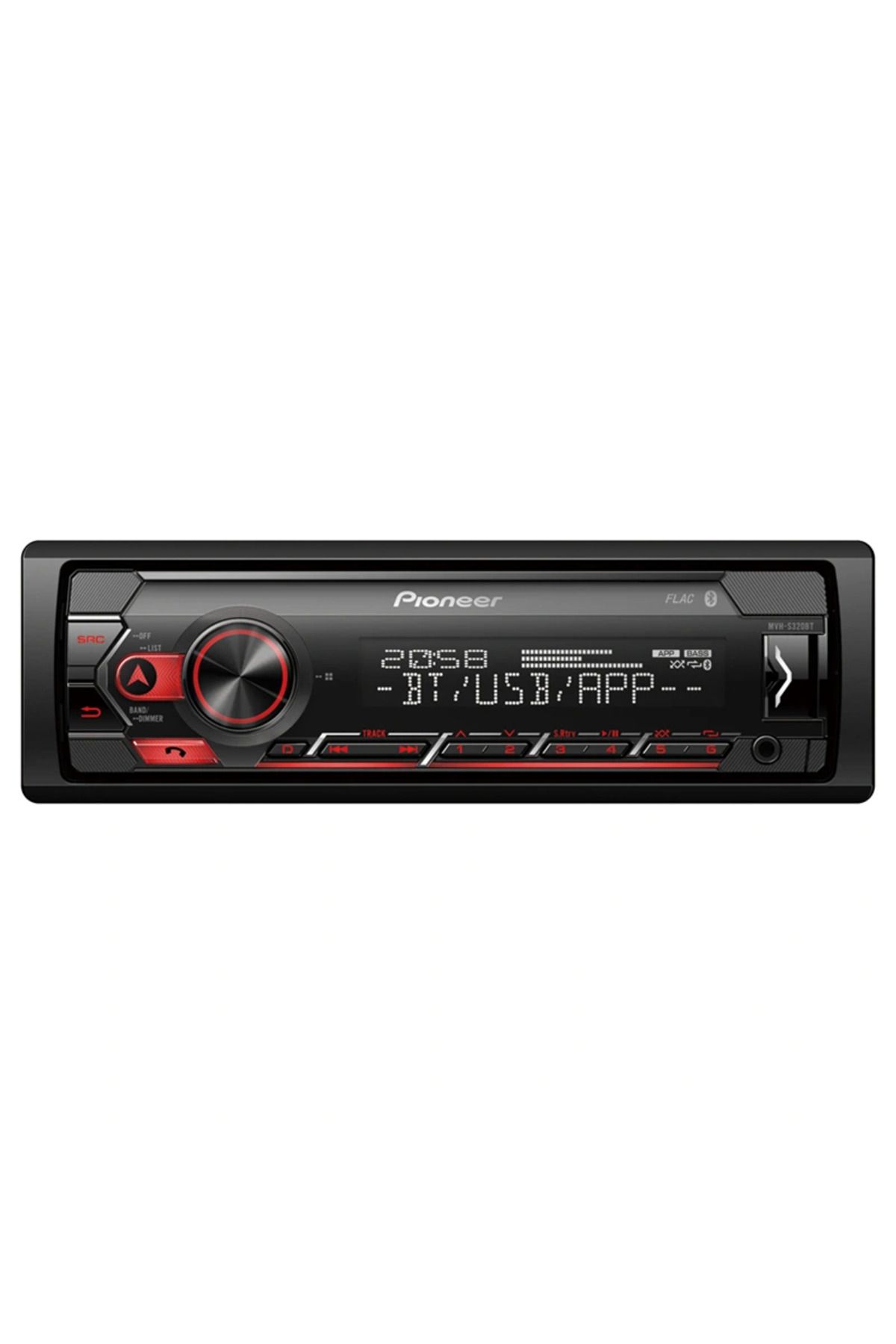 EGstore PIONEER MVH-S320BT USB/FM/AUX/MP3 BLUETOOTHLU MEKANİKSİZ OTO TEYP 4X50 WATT (5047)