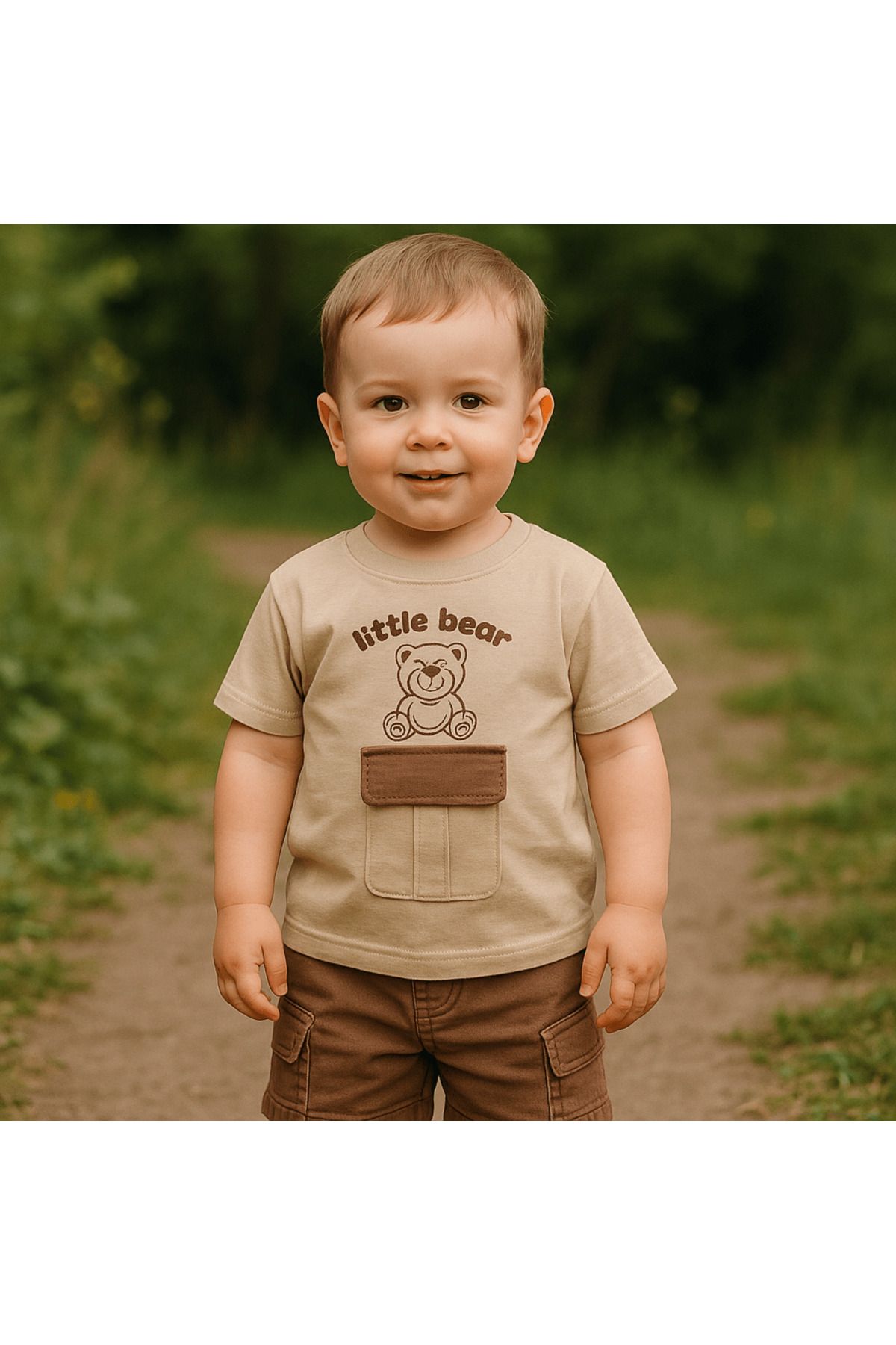 Jollypop Cepli Erkek Çocuk T-shirt-Şort Takımı