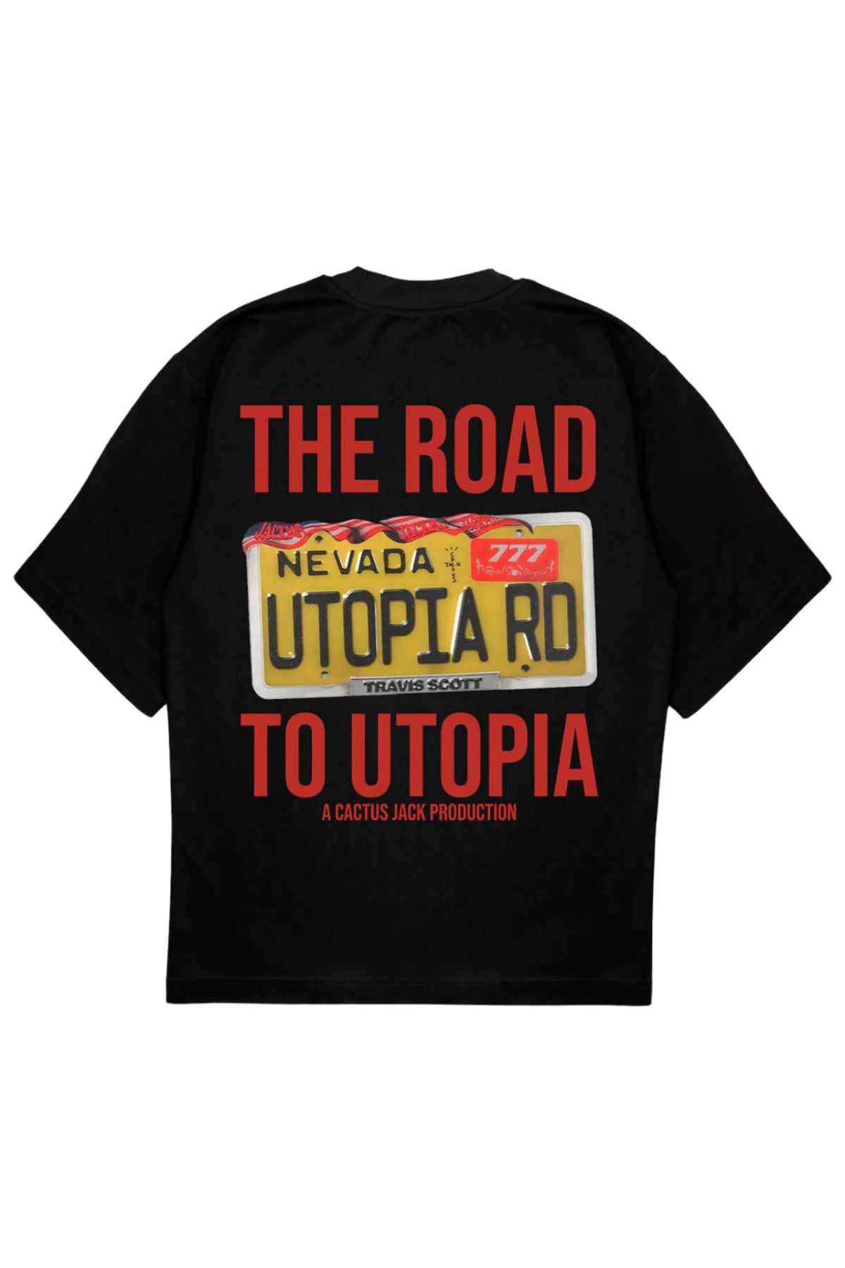 SVART WEAR ROAD TO UTOPIA T-Shirt Baskılı Oversize Unisex Tişört