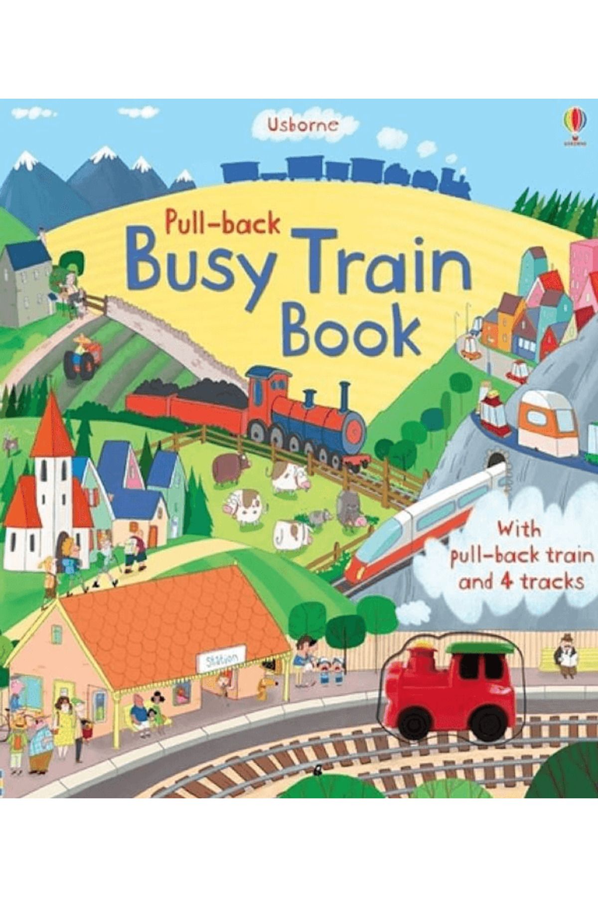 Usborne Wind Up: Pull-back Busy Train Book / Fiona Watt / Usborne / 9781409550341