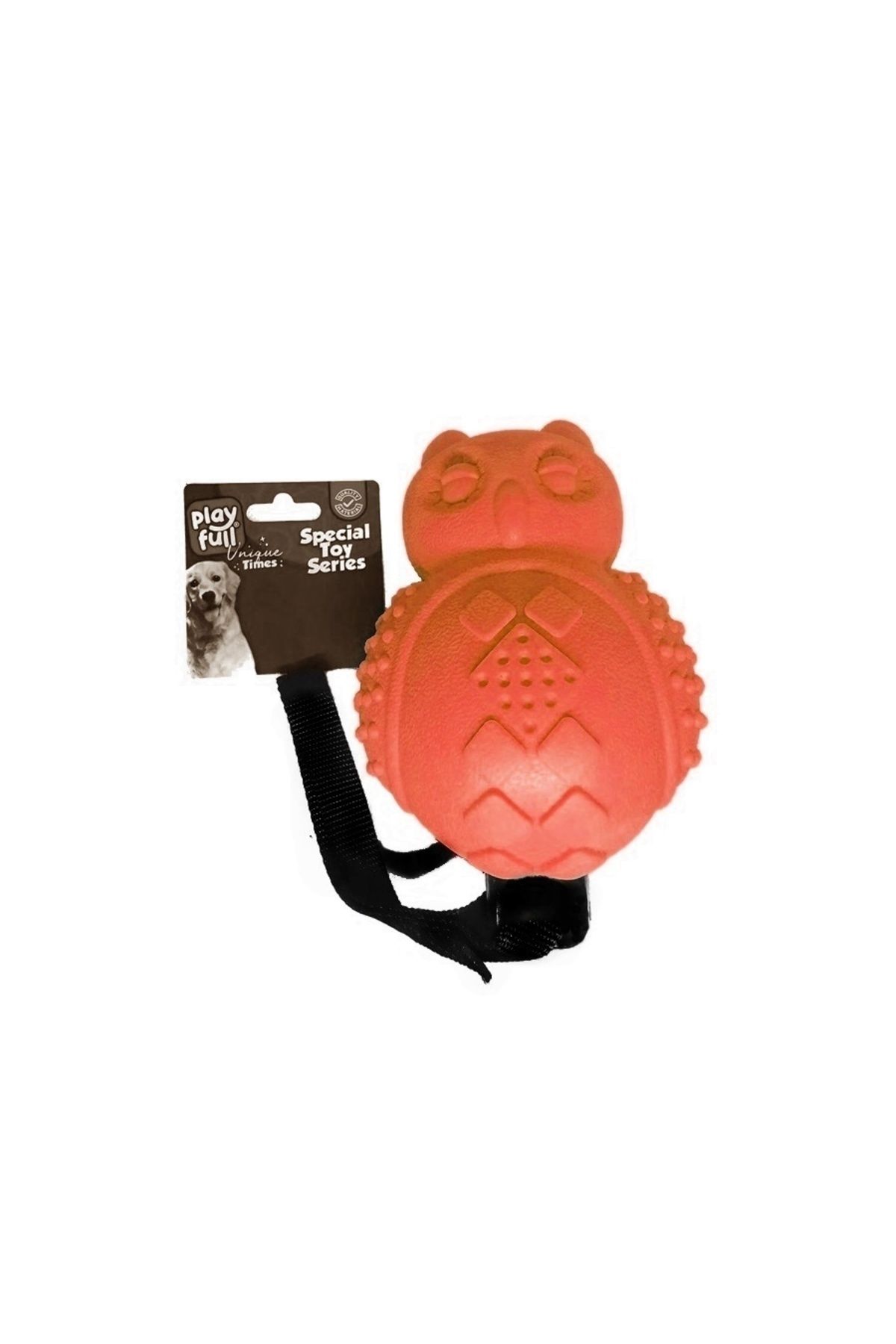 Vemora Playfull Sesli Lüx Baykuş Köpek Eğitim Oyuncağı 30x10 Cm Turuncu