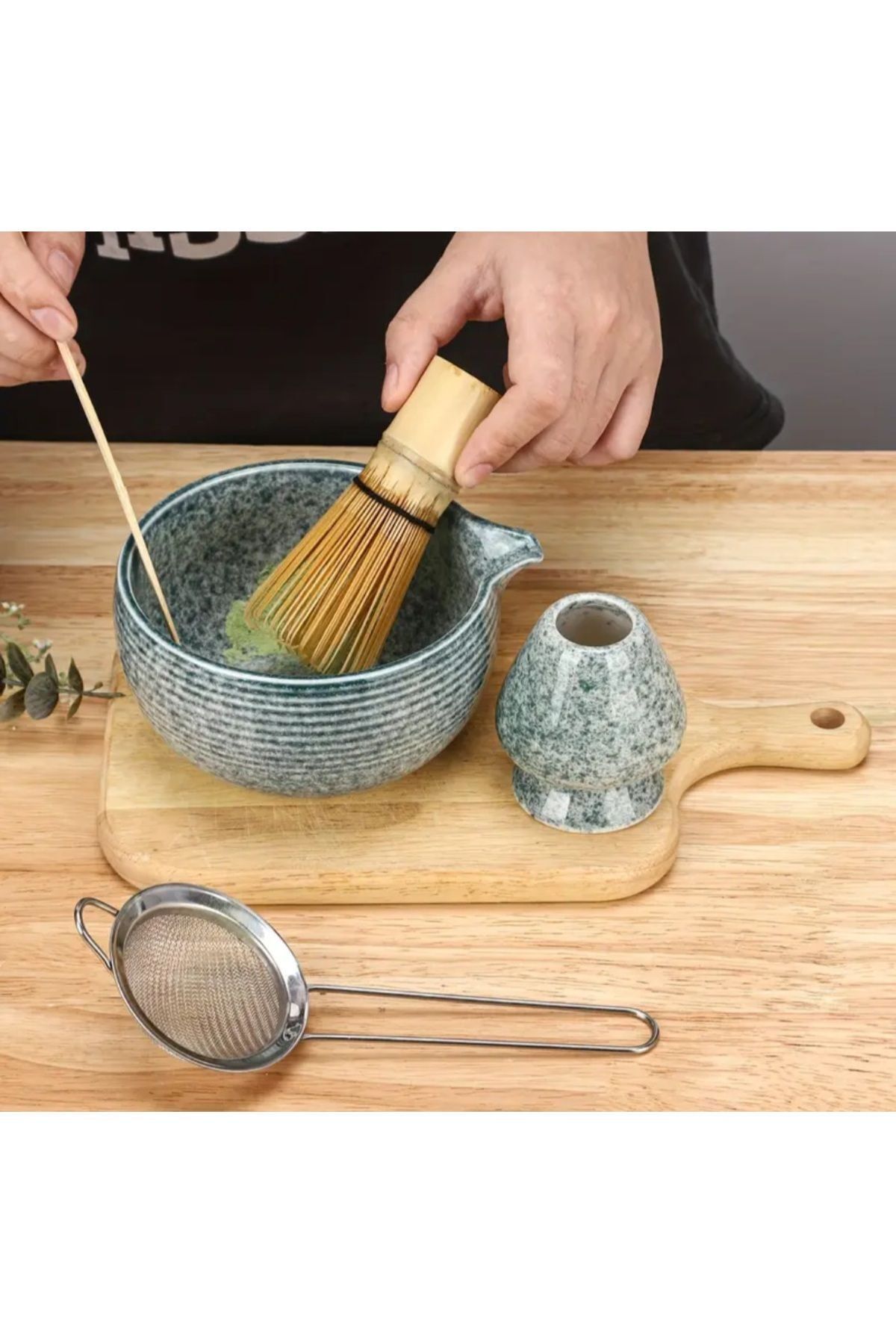 Alenked Matcha Matcha Çayı Süzgeci Paslanmaz Filter Spoon