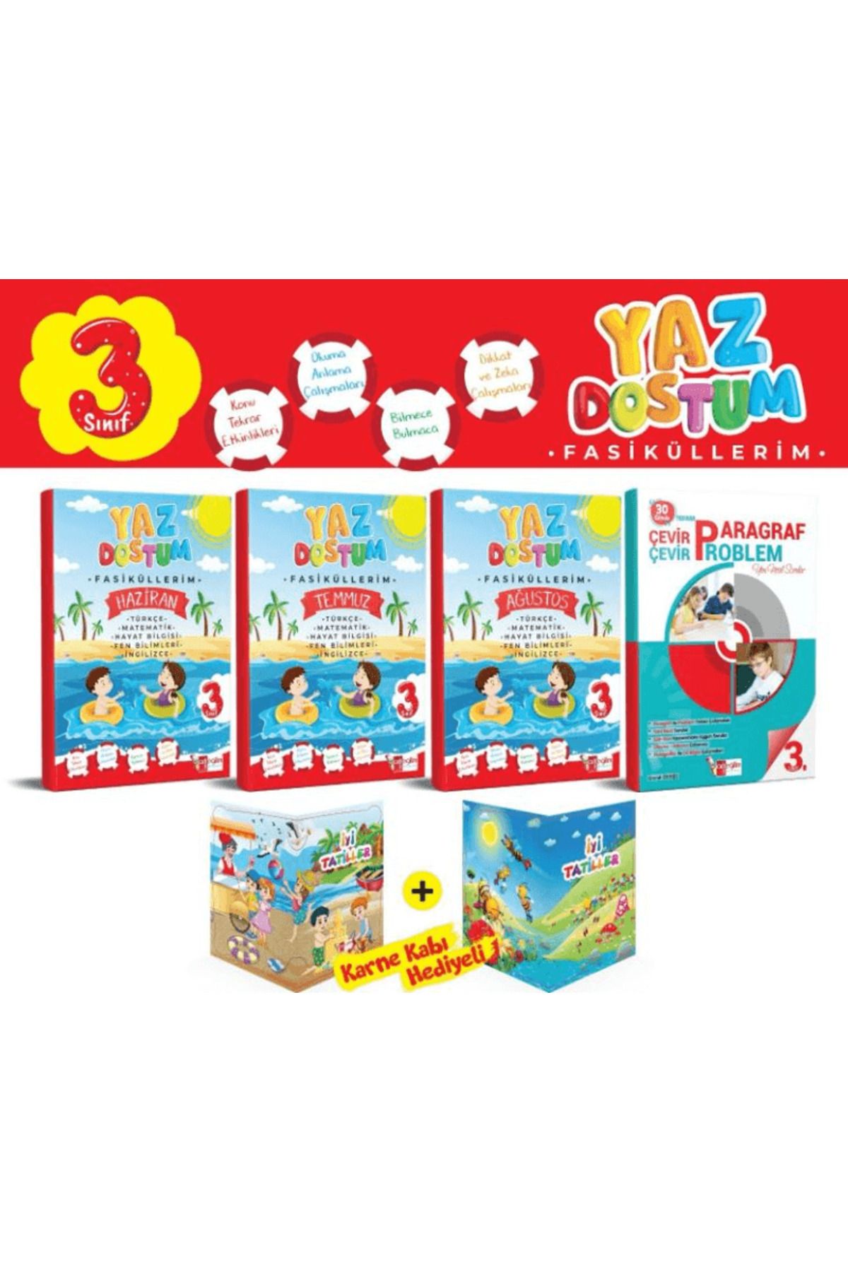 Artı Eğitim Yayınları 3. Sınıf Yaz Dostum Fasiküllerim / Kolektif / Artı Eğitim Yayınları / 9786056903922