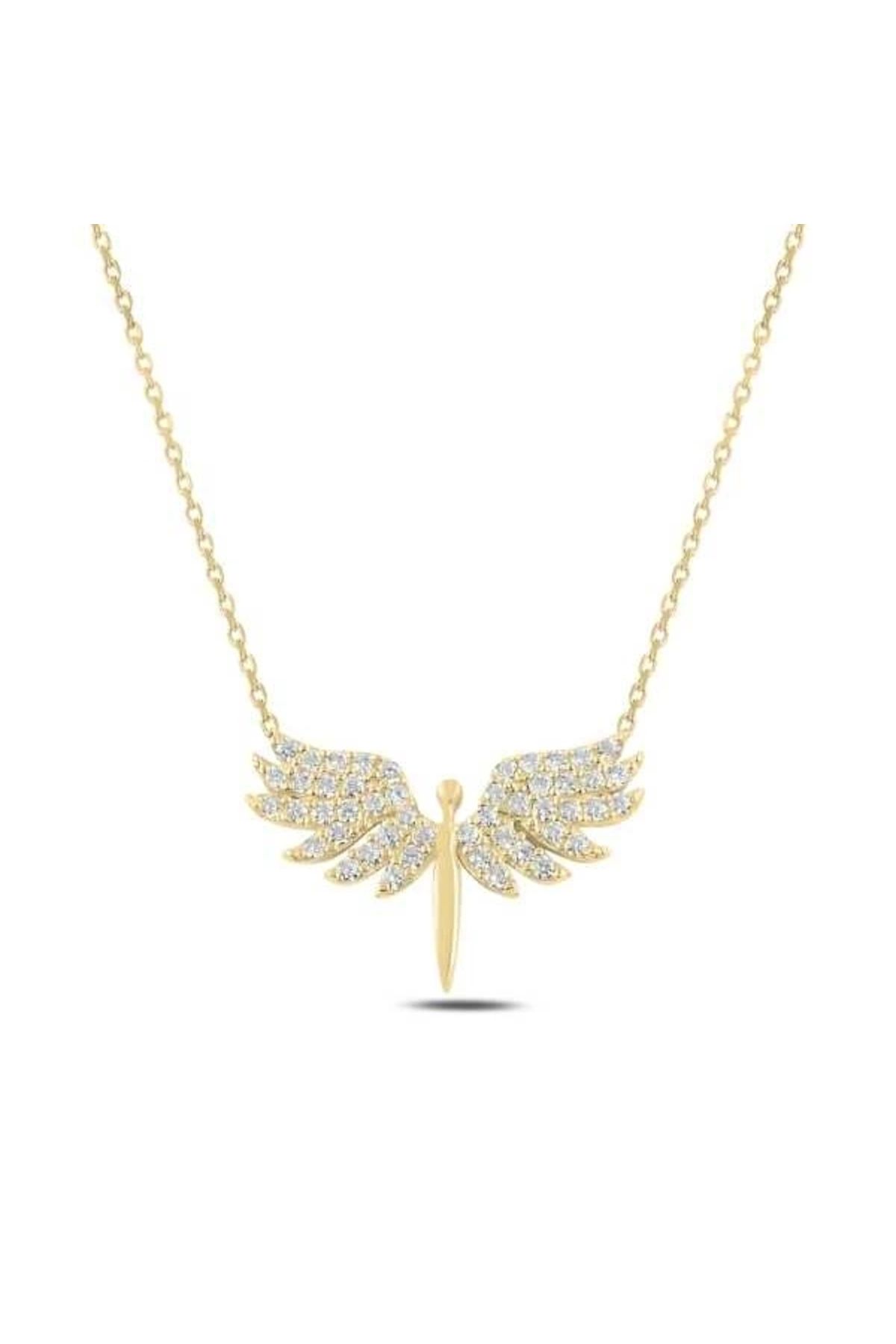 luz&pos Gümüş Gold Mikail Meleği Kolye