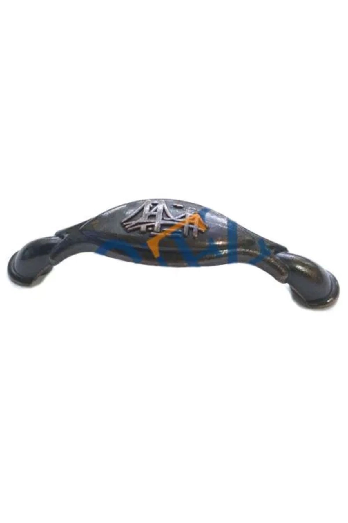 Belle Fusion Dekoratif Zamak Boğaziçi Kulp - 64mm, Eskitme, 100 Adet
