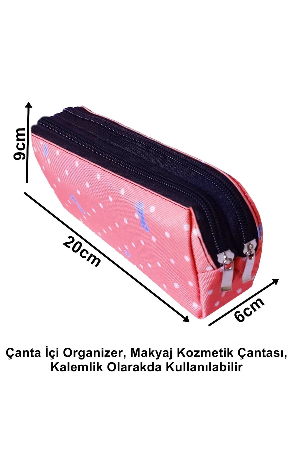 Satış Diyarı Çanta İçi Organizer, Makyaj Çantası, Kozmetik Çantası, Kalemlik Olarakda Kullanılabilir