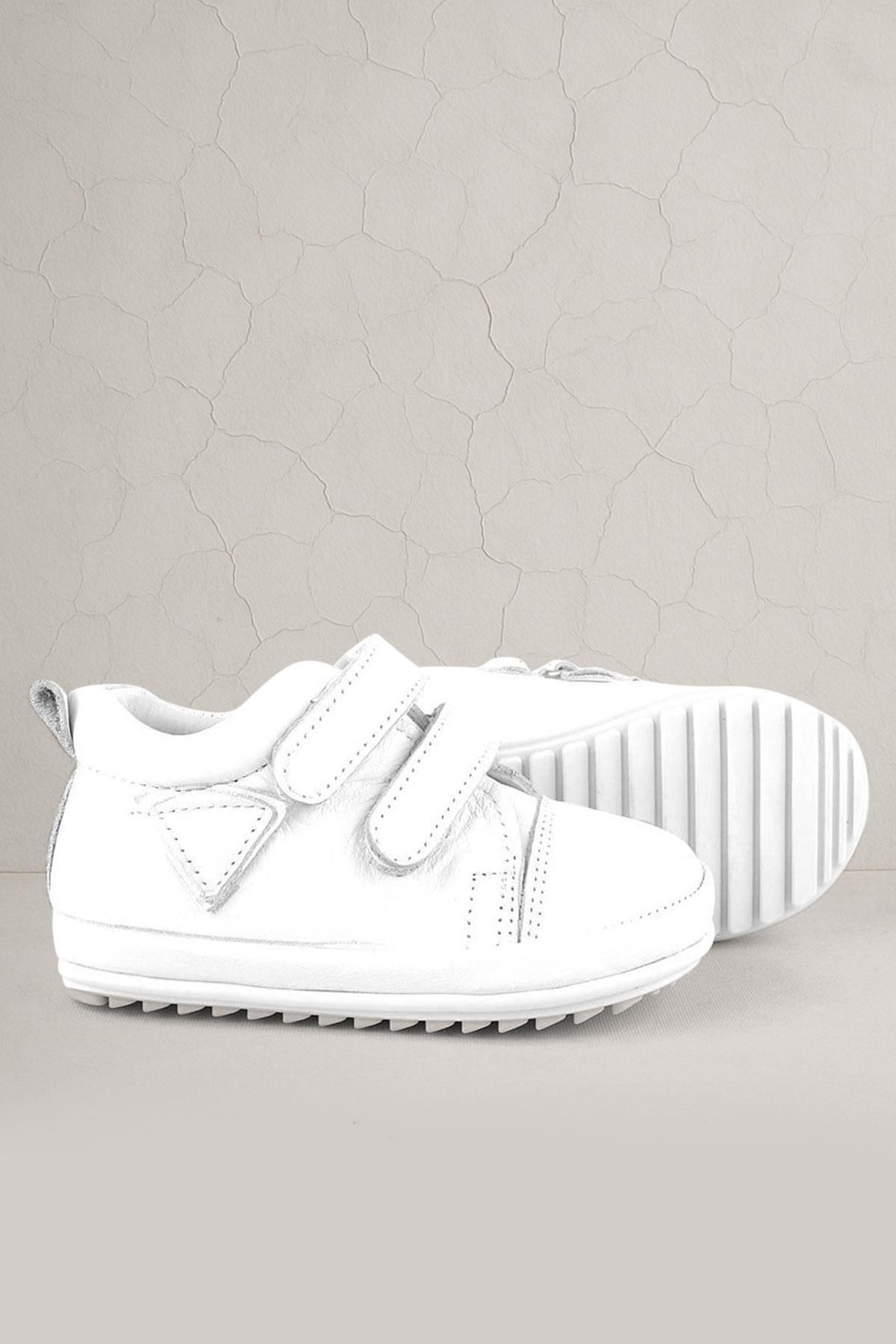 Rakerplus-Scrat Genuine Leather White First Step Shoes 1