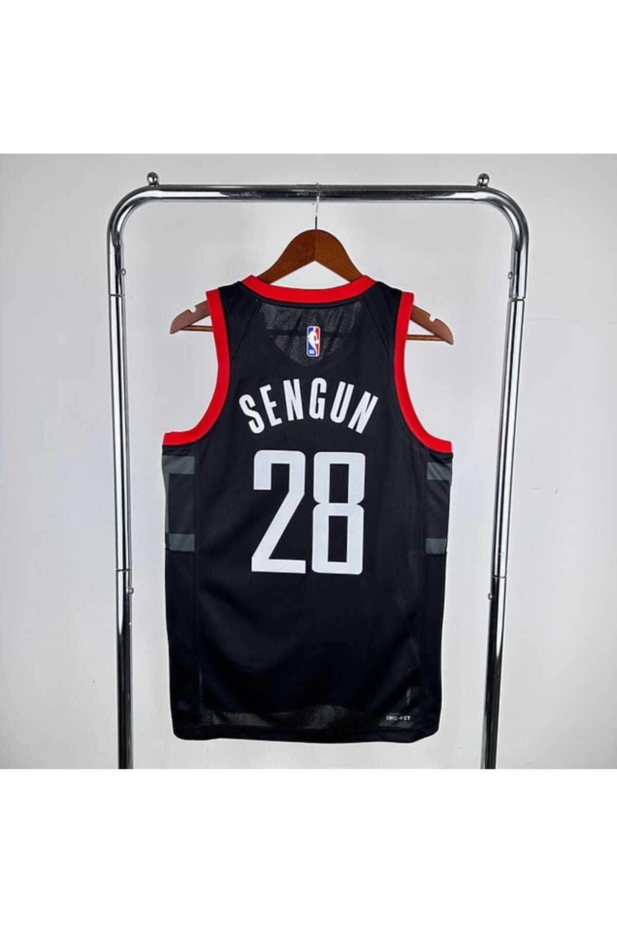FEEL STYLE H.o.u.s.t.o.n Rockets 2025 ALPEREN ŞENGÜN BASKETBOL FORMASI (Black)