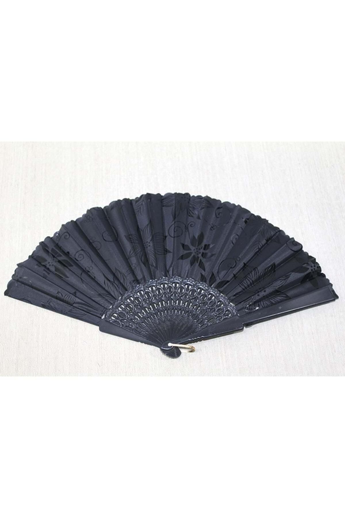 LiderGlobal Plastik Siyah Yelpaze