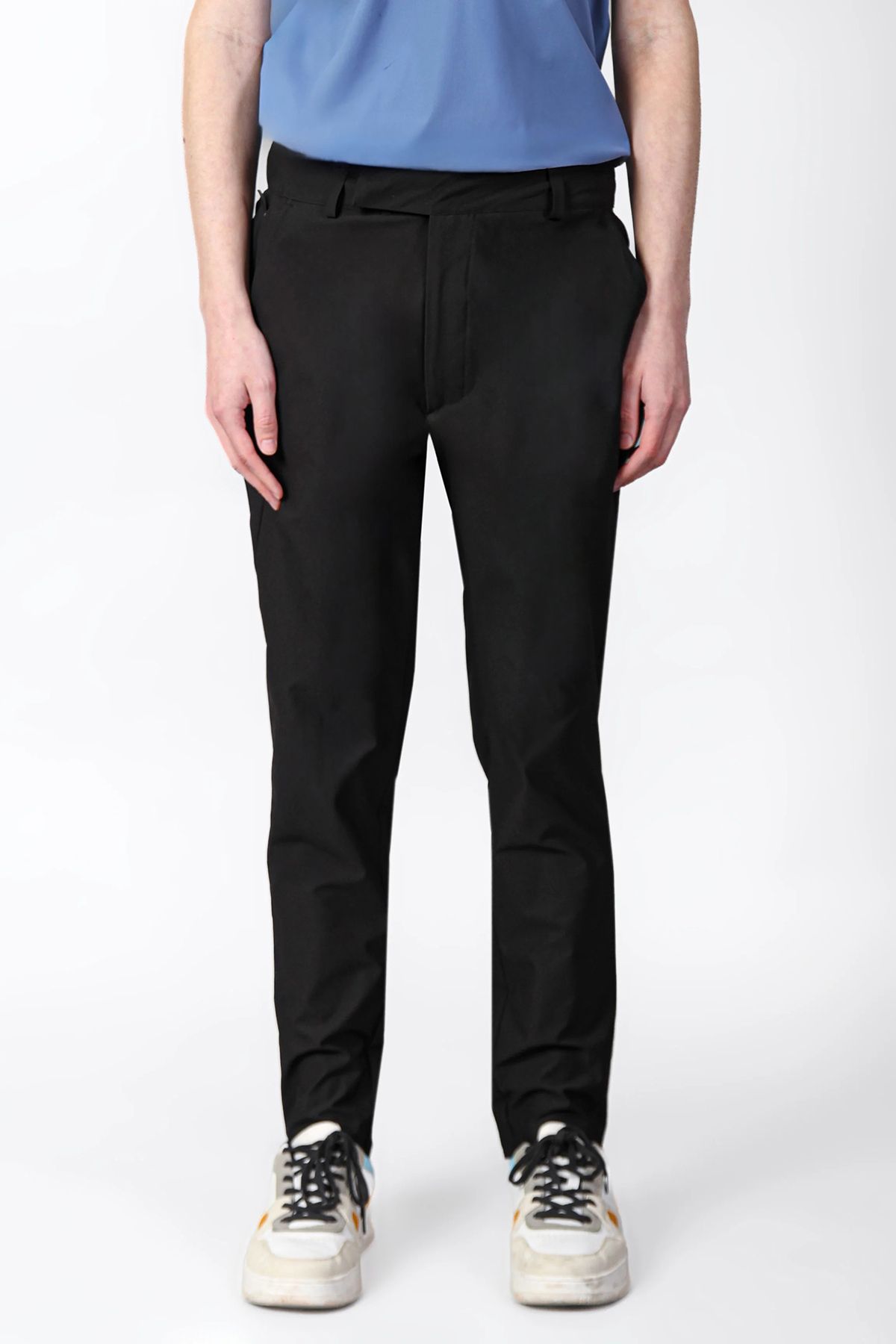 Isaora Regular Fit Normal Bel Düz Paça Su İtici Pantolon Erkek PANTOLON ISR5111 BLA