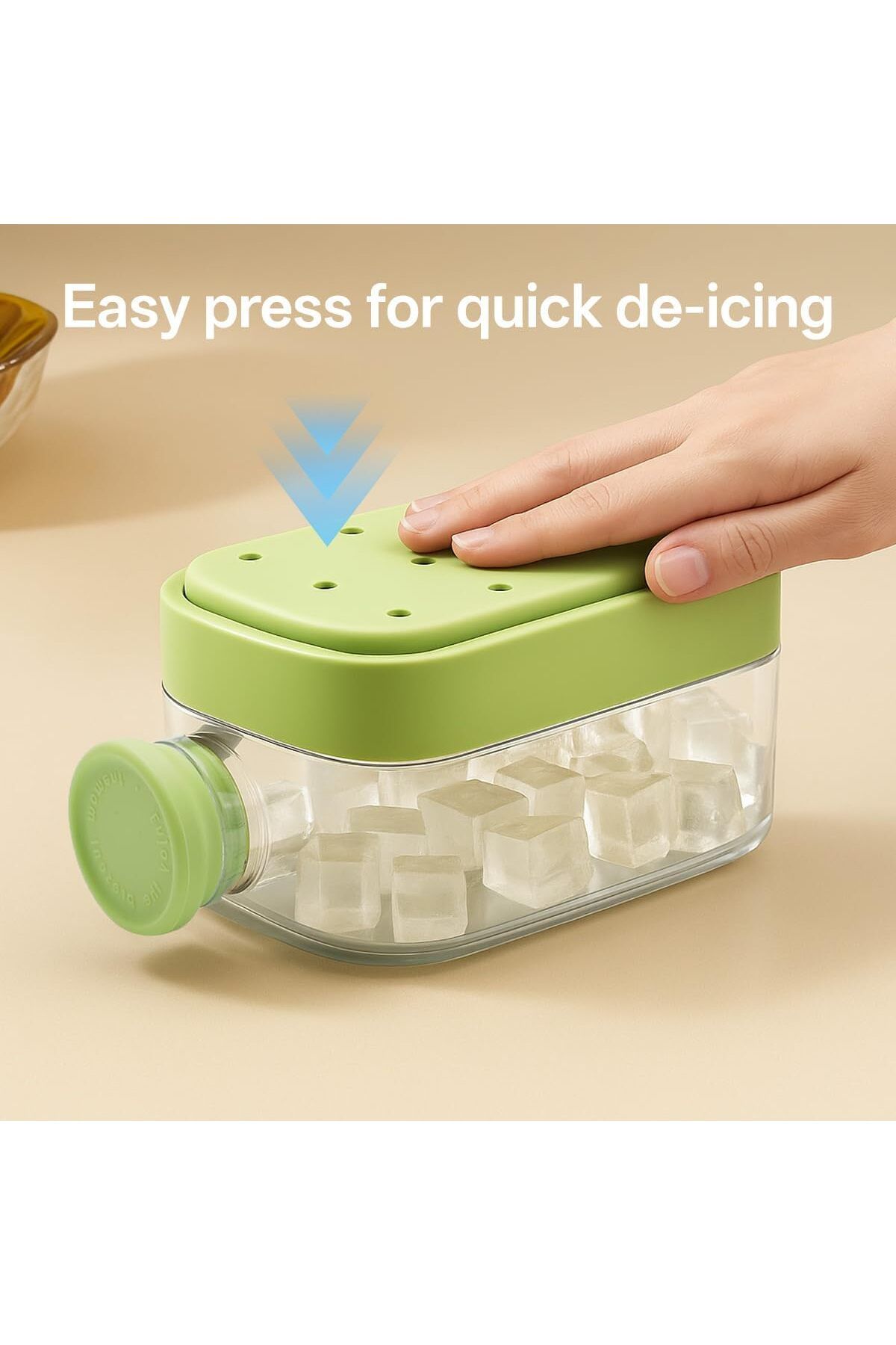 Generic-T Tersely [2 in 1] Ice Cube Making Water Bottle with No-Touch Release, Leak-Proof Portable Ice Tray 4
