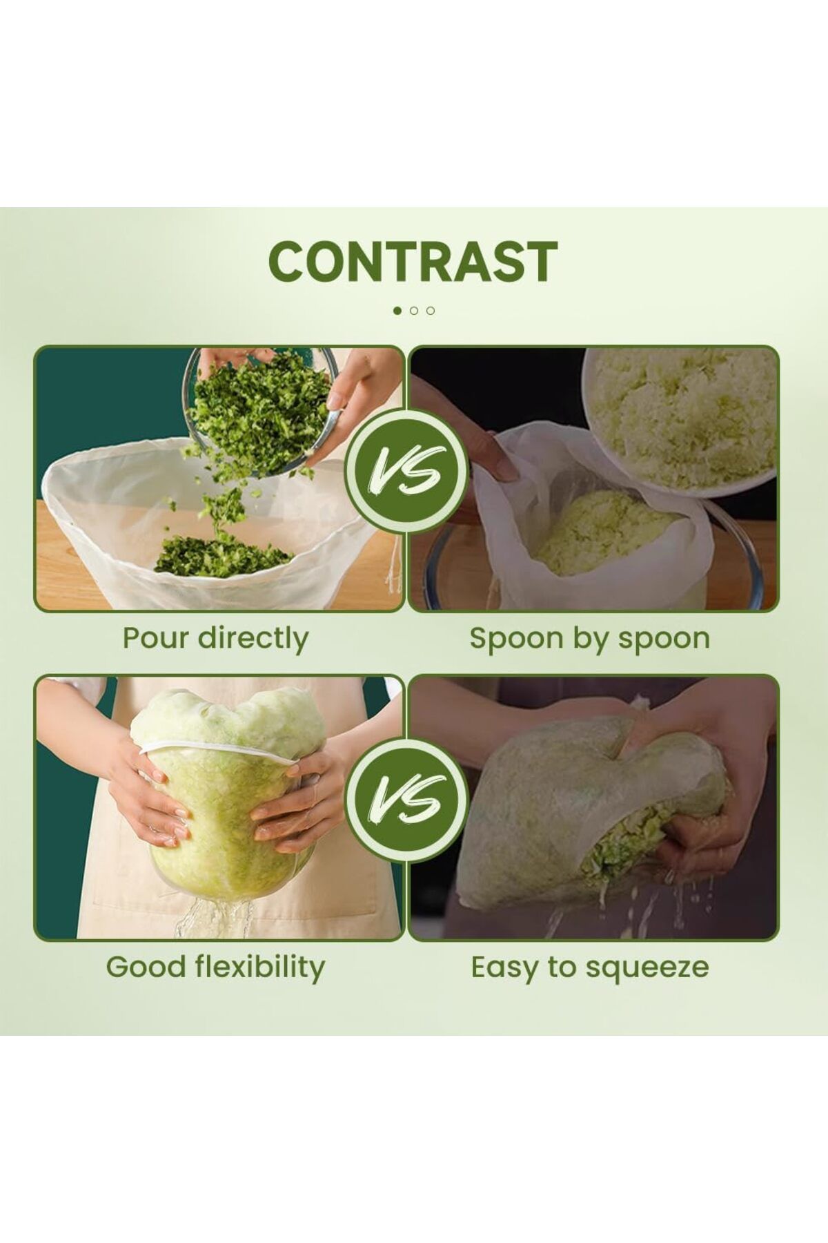Generic-Ultra Fine Mesh Strainer Bags, 3PCS Cheese Cloth Bag for Straining, Reusable Mesh Filter Bags, for 7