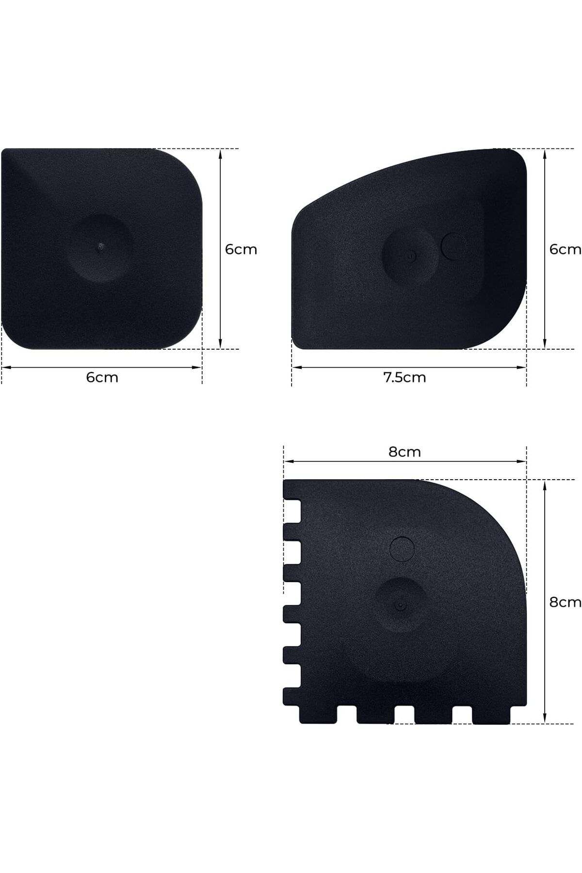 Generic-Pan Scraper, Food Scraper, Plastic Flexible Bowl Scraper, Non Scratch For Pot And Pan Cleaning, Stu 7