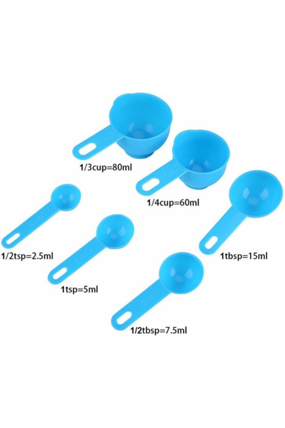 Generic-KASTWAVE Stackable Spoons Set, 7 Pcs Stackable Spoons with 500ml Measuring Cups, Space Saving, BPA 2