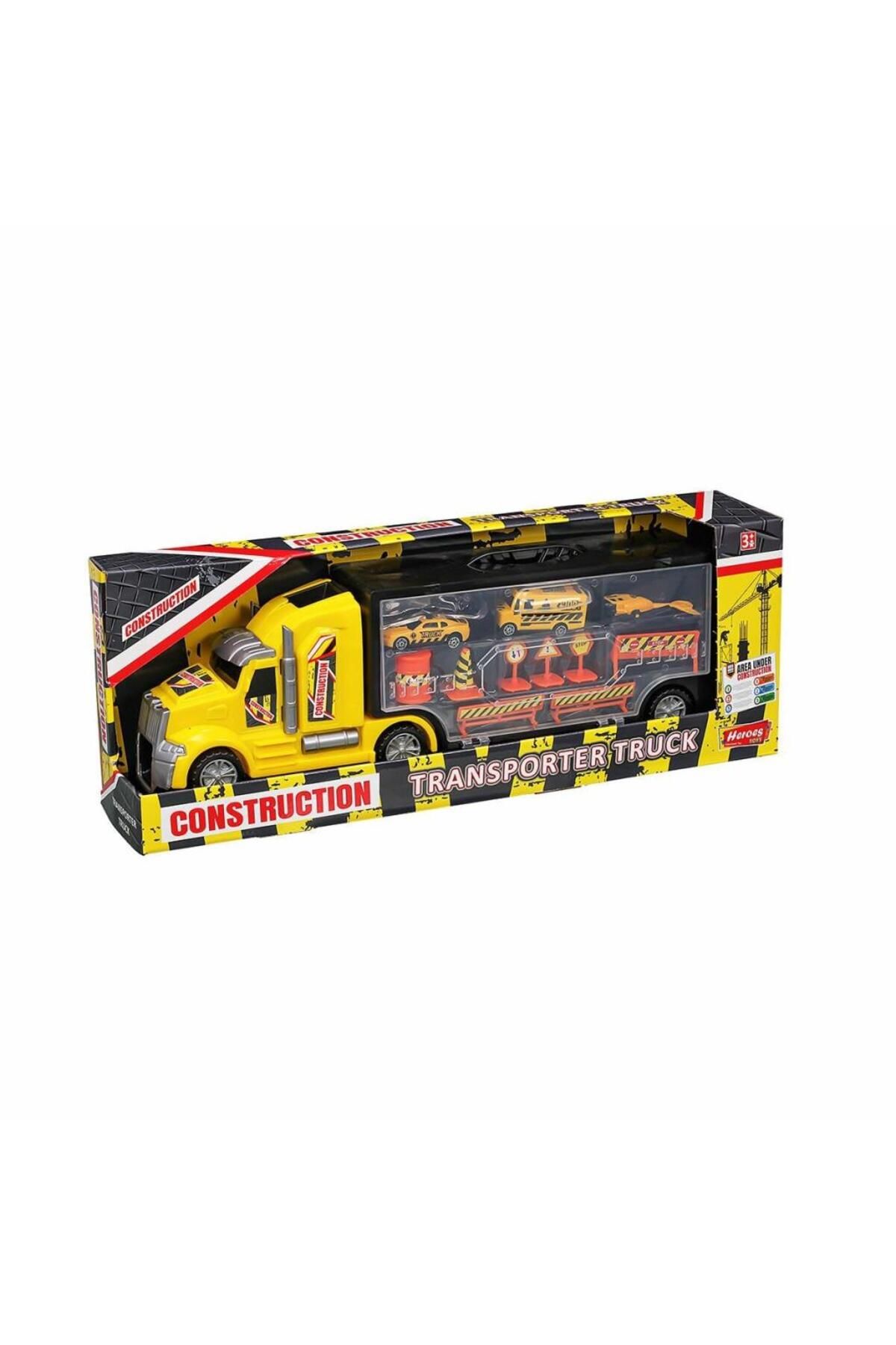 Shop58 Nessiworld ERN-874 Heroes Toys Çantalı İnşaat Taşıyıcı Tır Seti - Eren Oyuncak