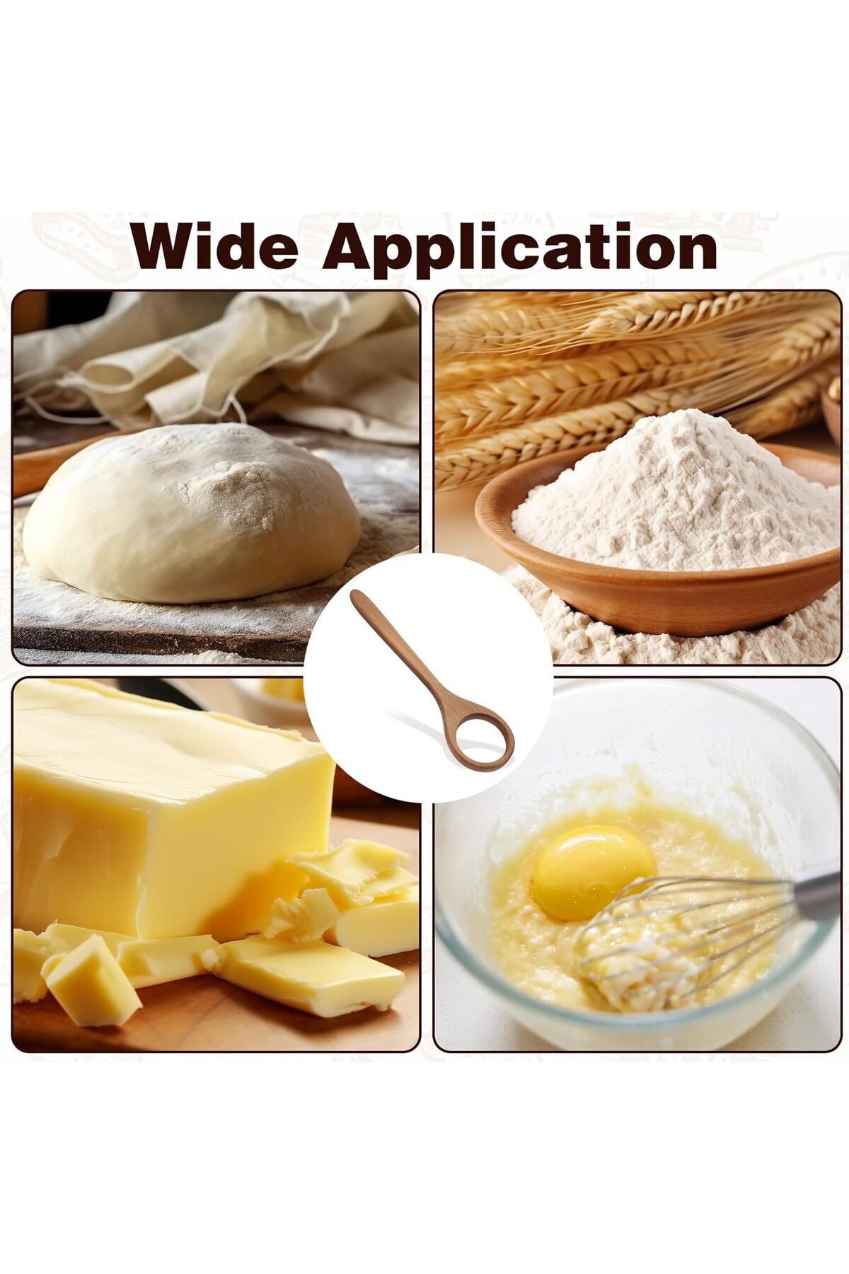 Generic-Danish Dough Whisk, Easy To Clean and Organize Wisking Tool Bread Whisk Dough Whisk for Home and Ba 7