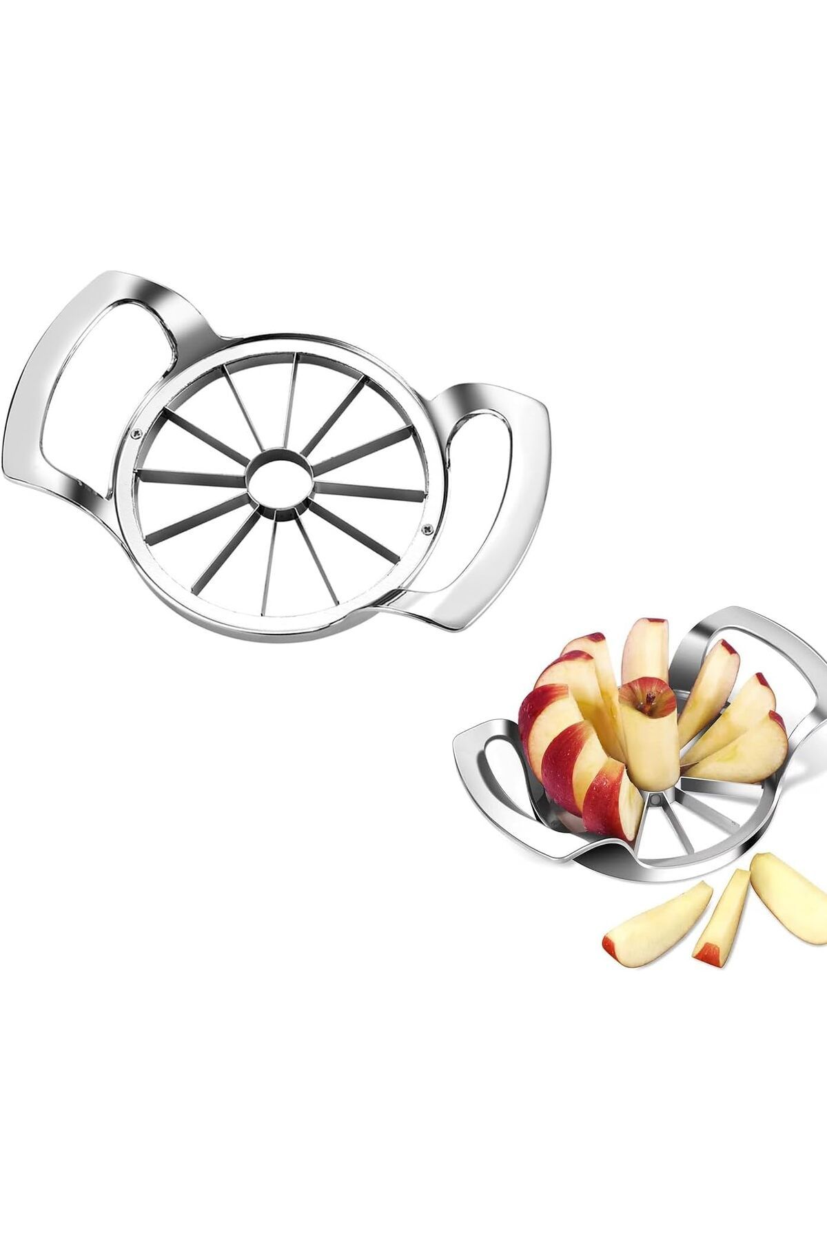 Generic-Tazweeq Apple Slicer, 12-Slice Apple Slicer Corer,Easy to Use, Time-Saving, Stainless Steel Apple C 1