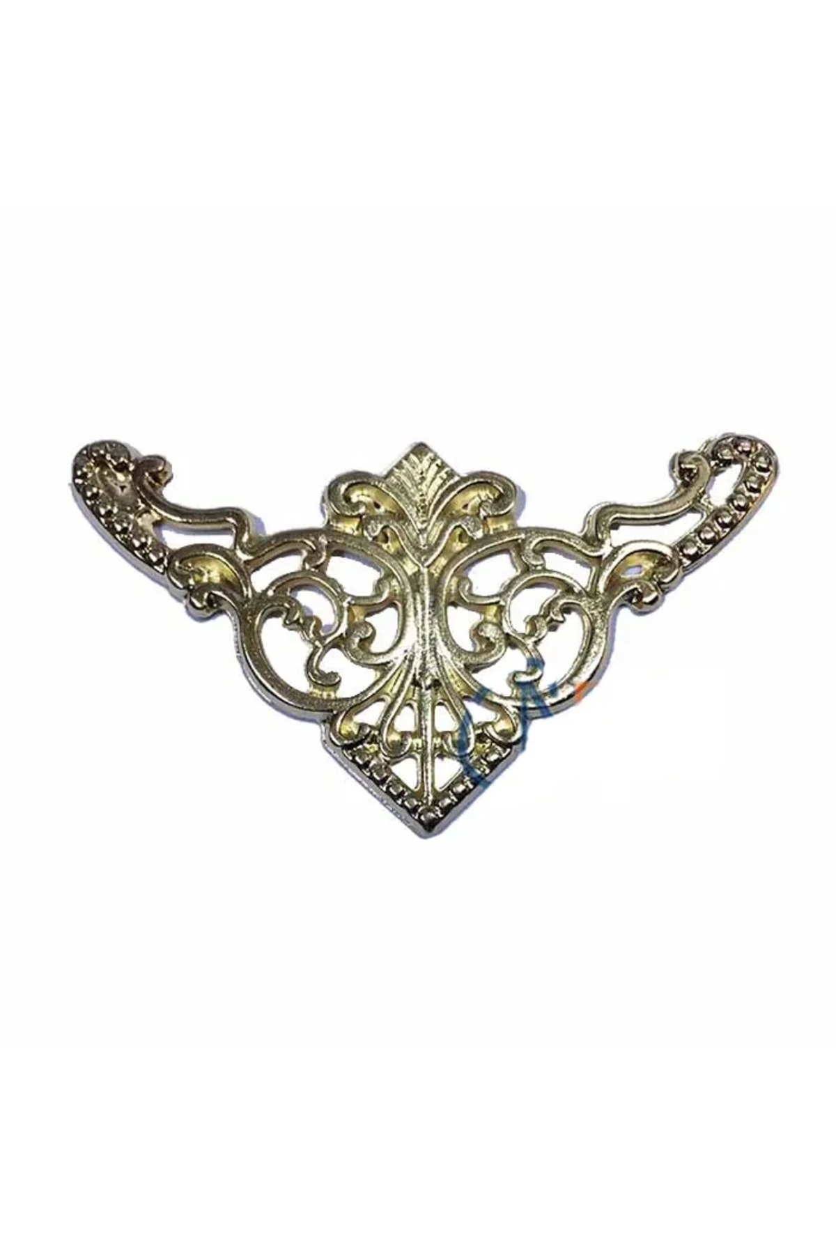 Kuzgun Ticaret Dekoratif Köşe Süsü, Köşelik - Büyük, 31x55mm, Sarı, 100 Adet