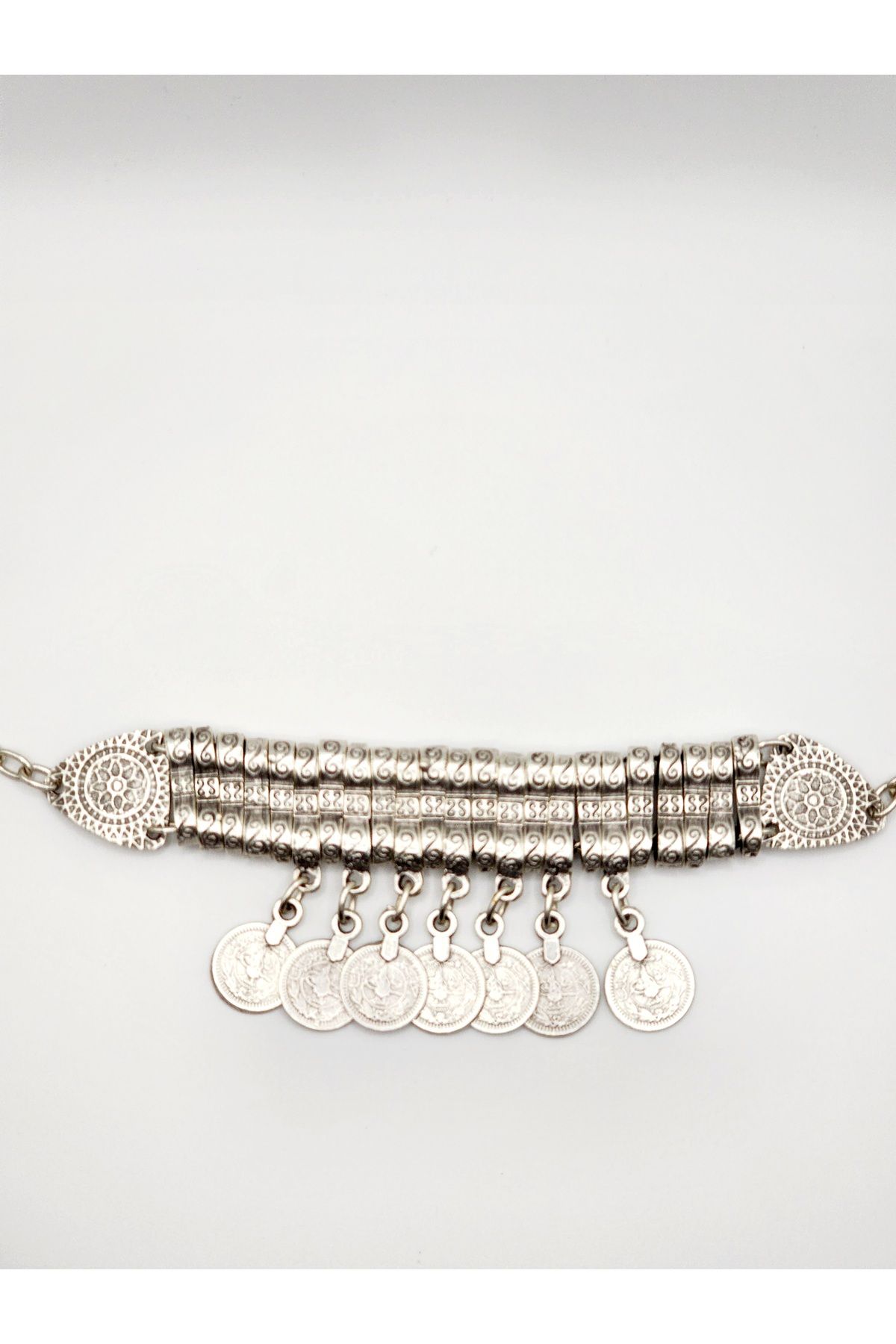 ARBABAG&ACCESSORY ZAMAK METAL ( 0 NİKEL ) 925 GÜMÜŞ KAPLAMA VİNTAGE TARZ BİLEKLİK
