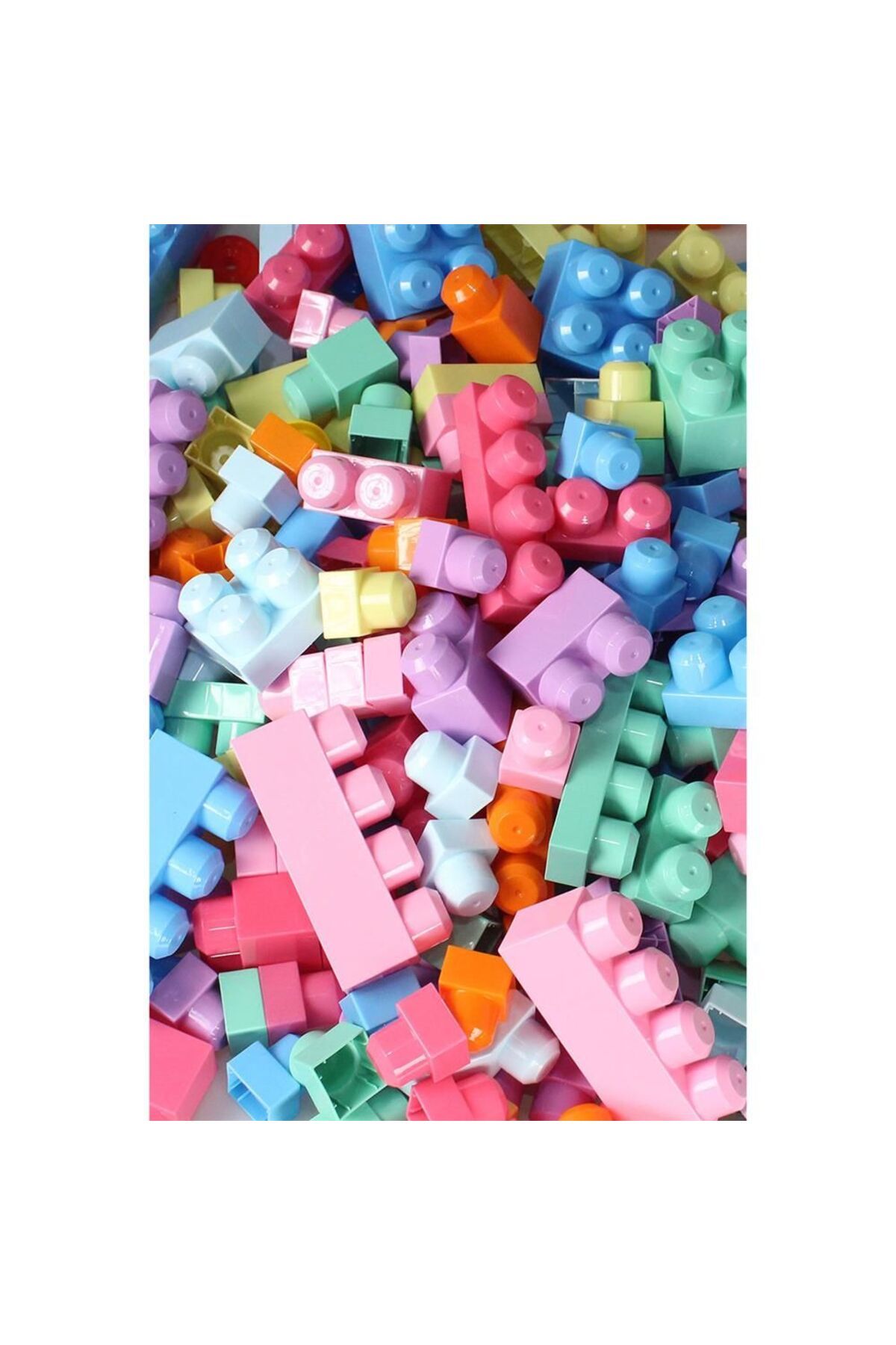 swilex 2946 Play Blox Pastel Blok Yapı Oyuncakları 83 Parça ,Saklama Çantalı ,1 Yaş ve Üzeri