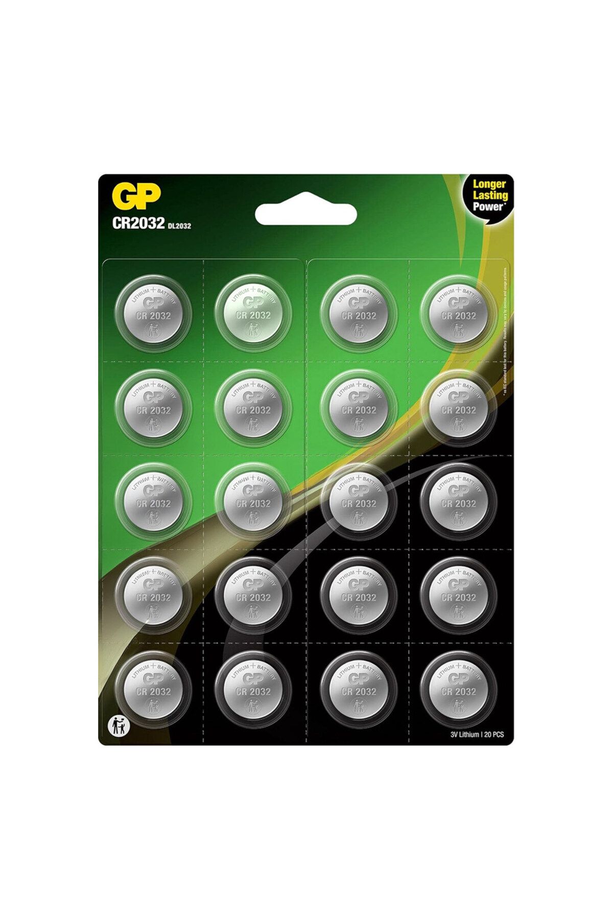 Vemora GP CR2032 DL2032 BLİSTERLİ 20Lİ LITYUM PARA PİL (GP CR2032-2CAI20 ) (5166)
