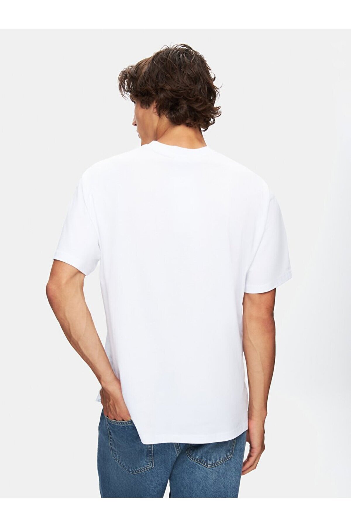 Ltb-Printed Loose Short Sleeve White T-Shirt 3