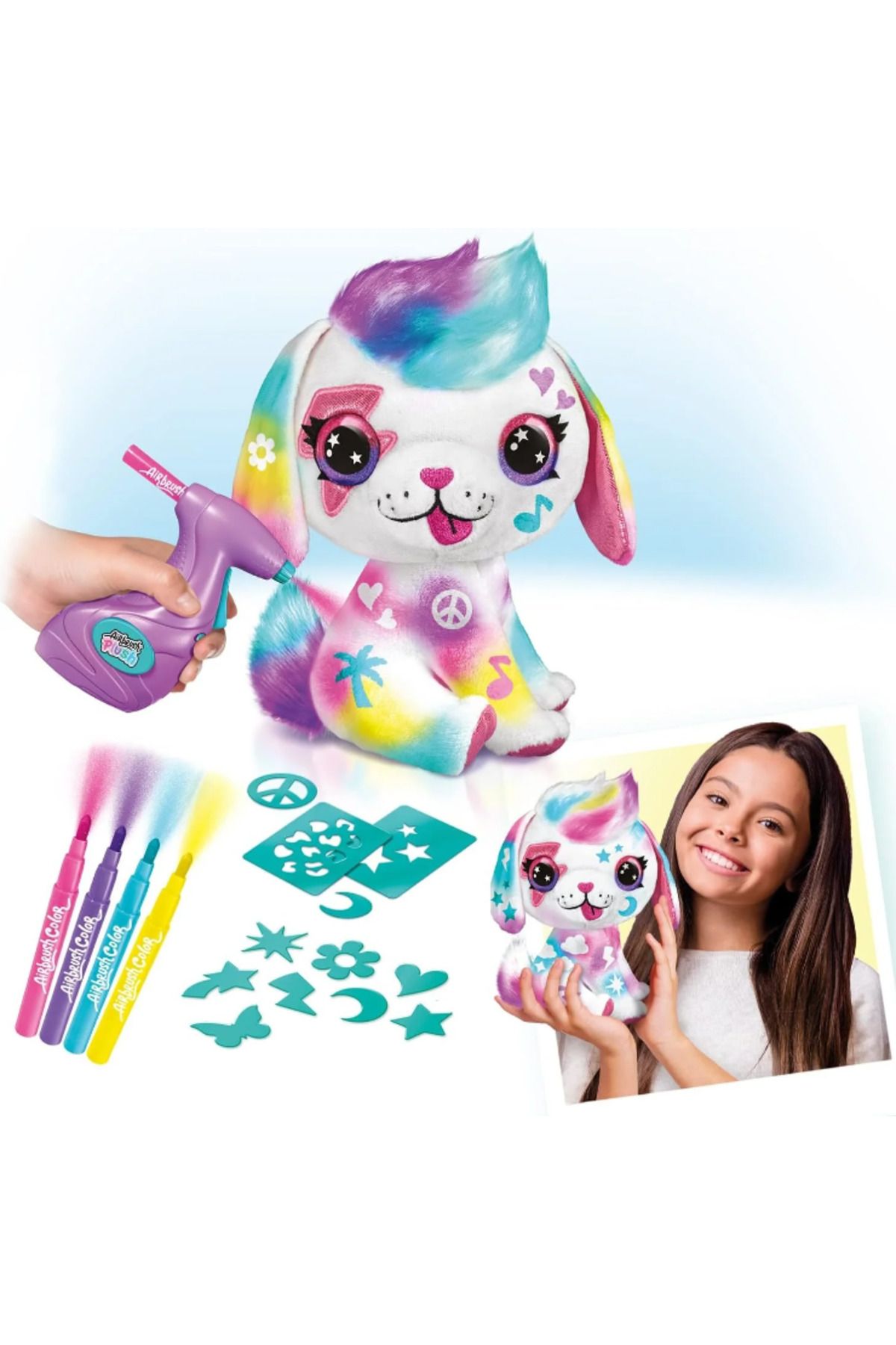 swilex Airbrush Plush Boyanıp Yıkanabilen Peluş Köpek