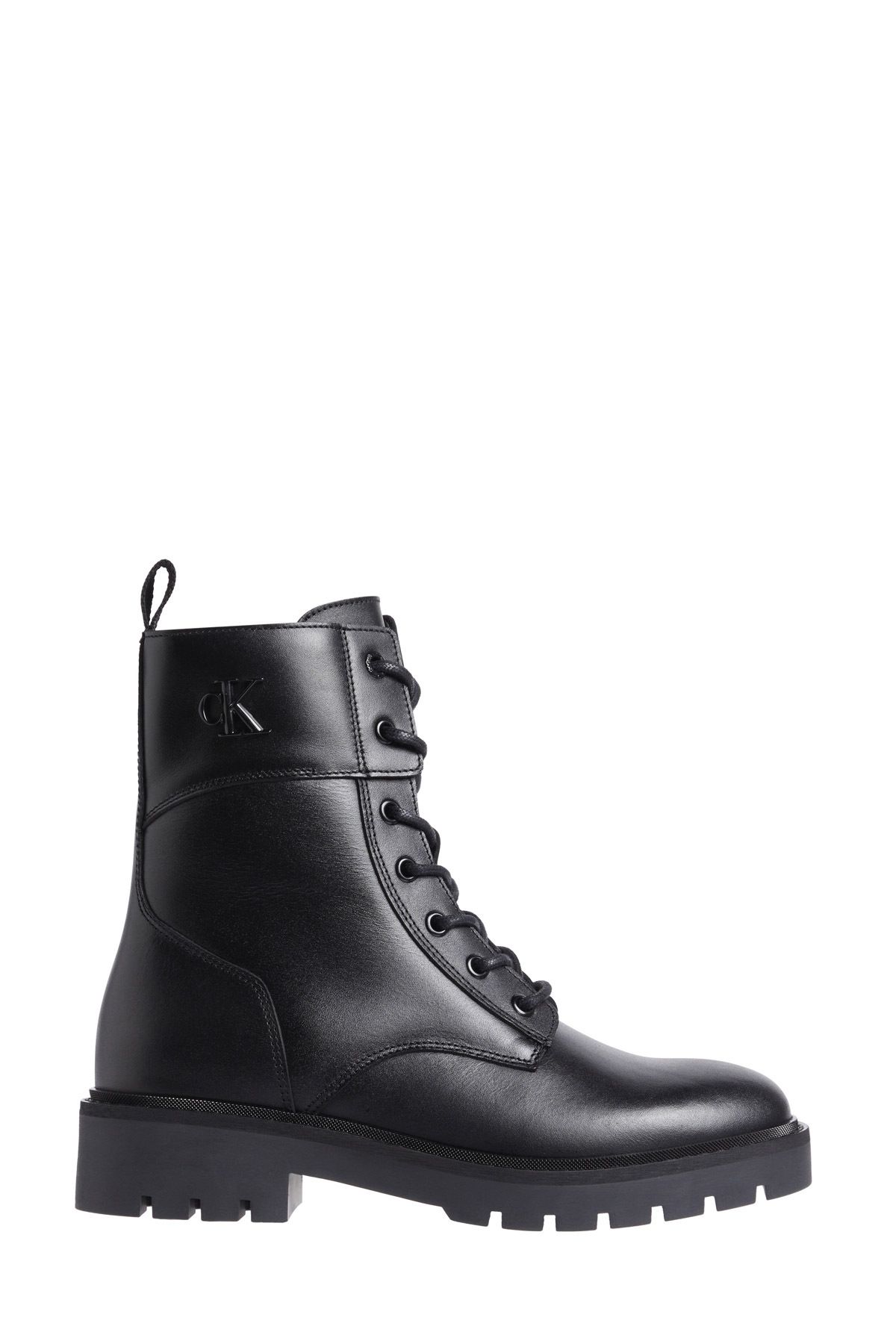 Calvin Klein COMBAT BOOT MID ZIP LTH I Siyah Kadın Sneaker