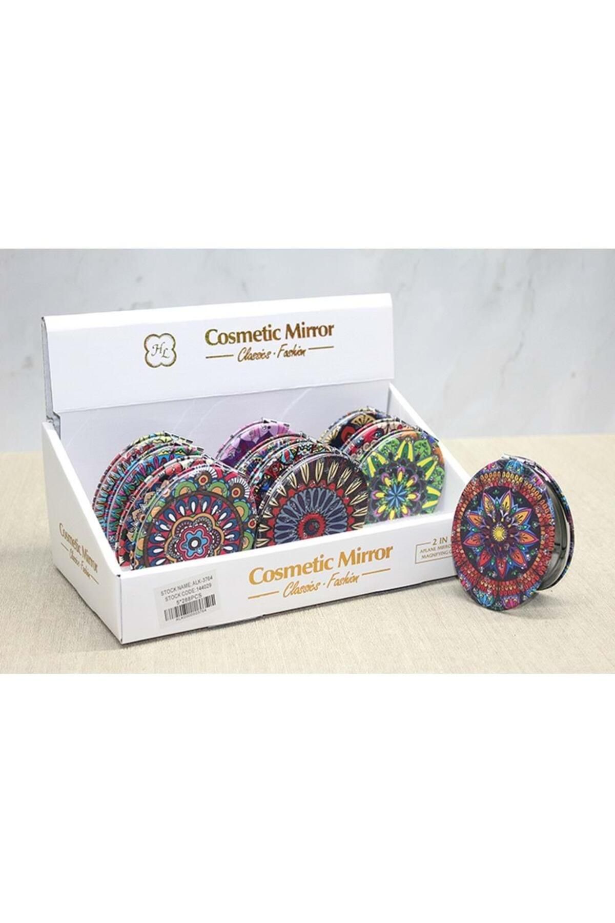 mikudesign Taşlı El Aynası Oval İnce