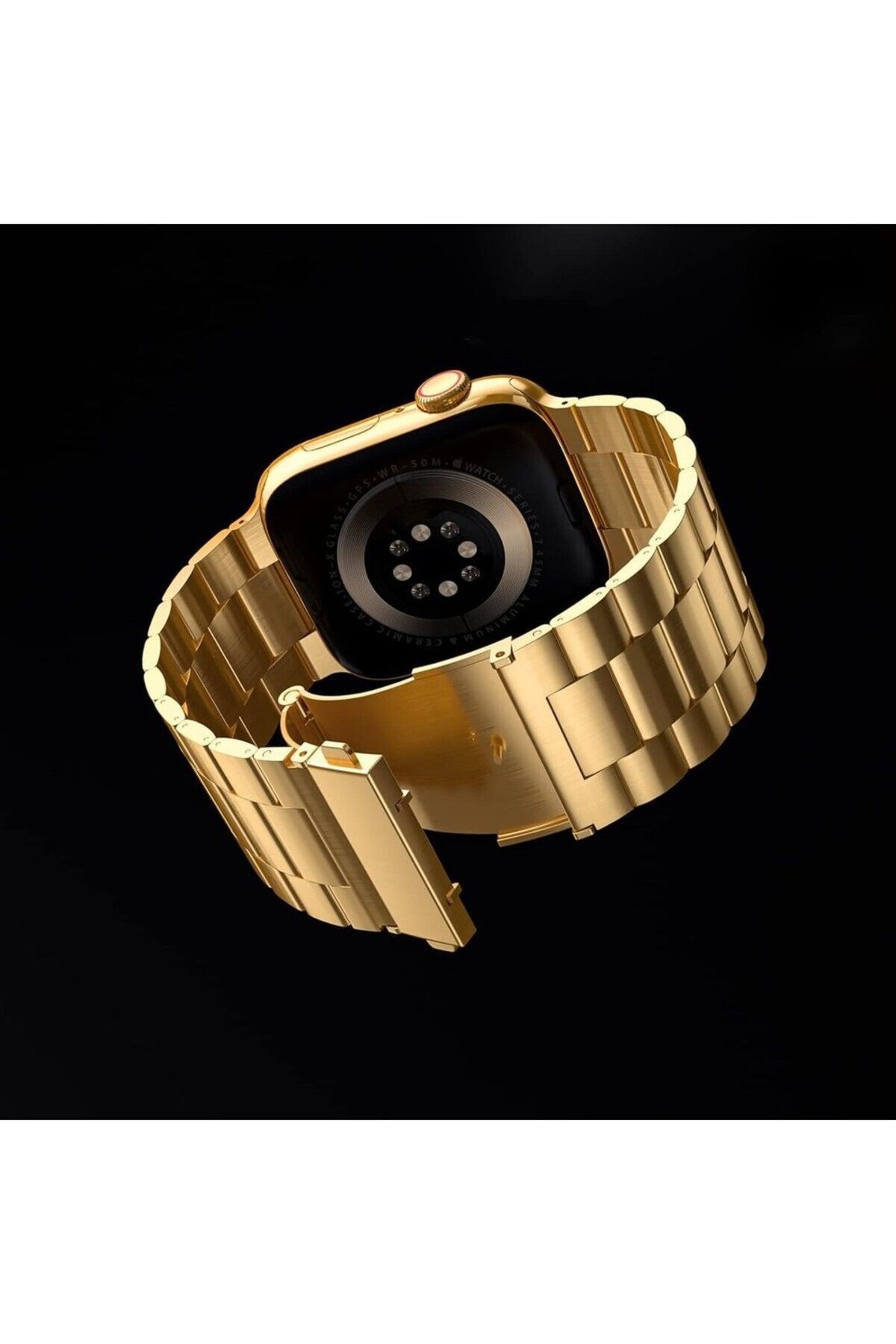 Zentico AppleWatch Series 9 8 7 6 5 4 3 2 1 Se Ultra41MM40MM38MMUyumluKlasikPaslanmaz Çelik Kordon