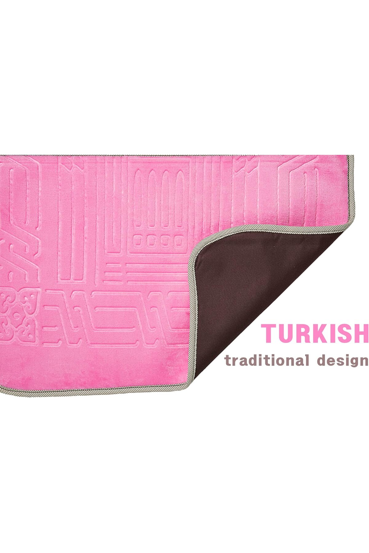 سجادة صلاة مع دعم للظهر/كرسي أرضي قابل للطي للتأمل وجيب للحمل