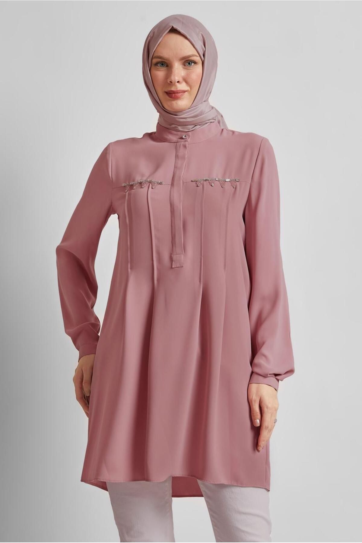 Alvina BONCUK DETAYLI TUNİK 45494