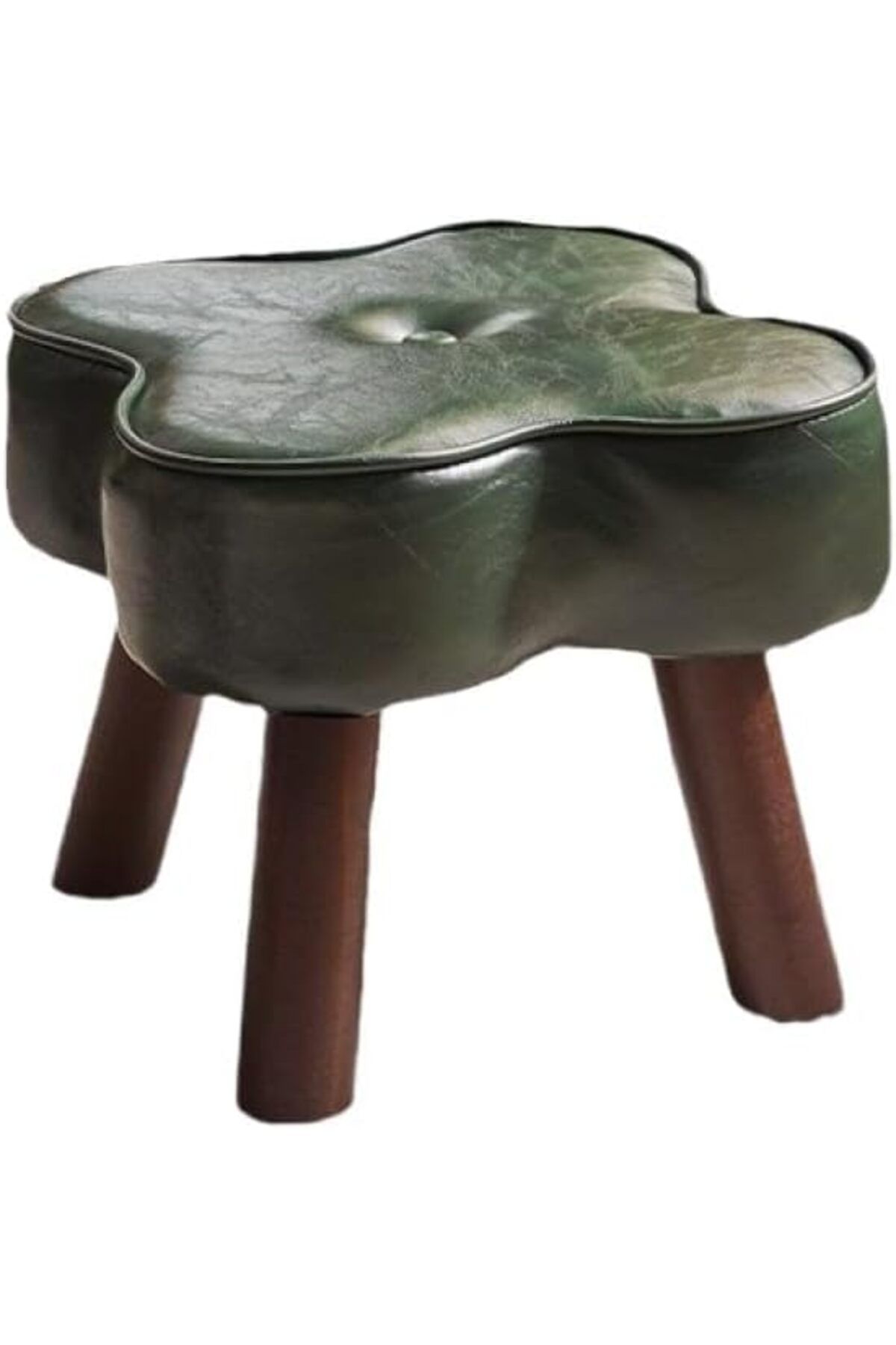 Generic-Paporich Foot Stool, Floor Poufs for Sitting, Four-leaf Clover Shape Low Stool, Small And Compact O 4