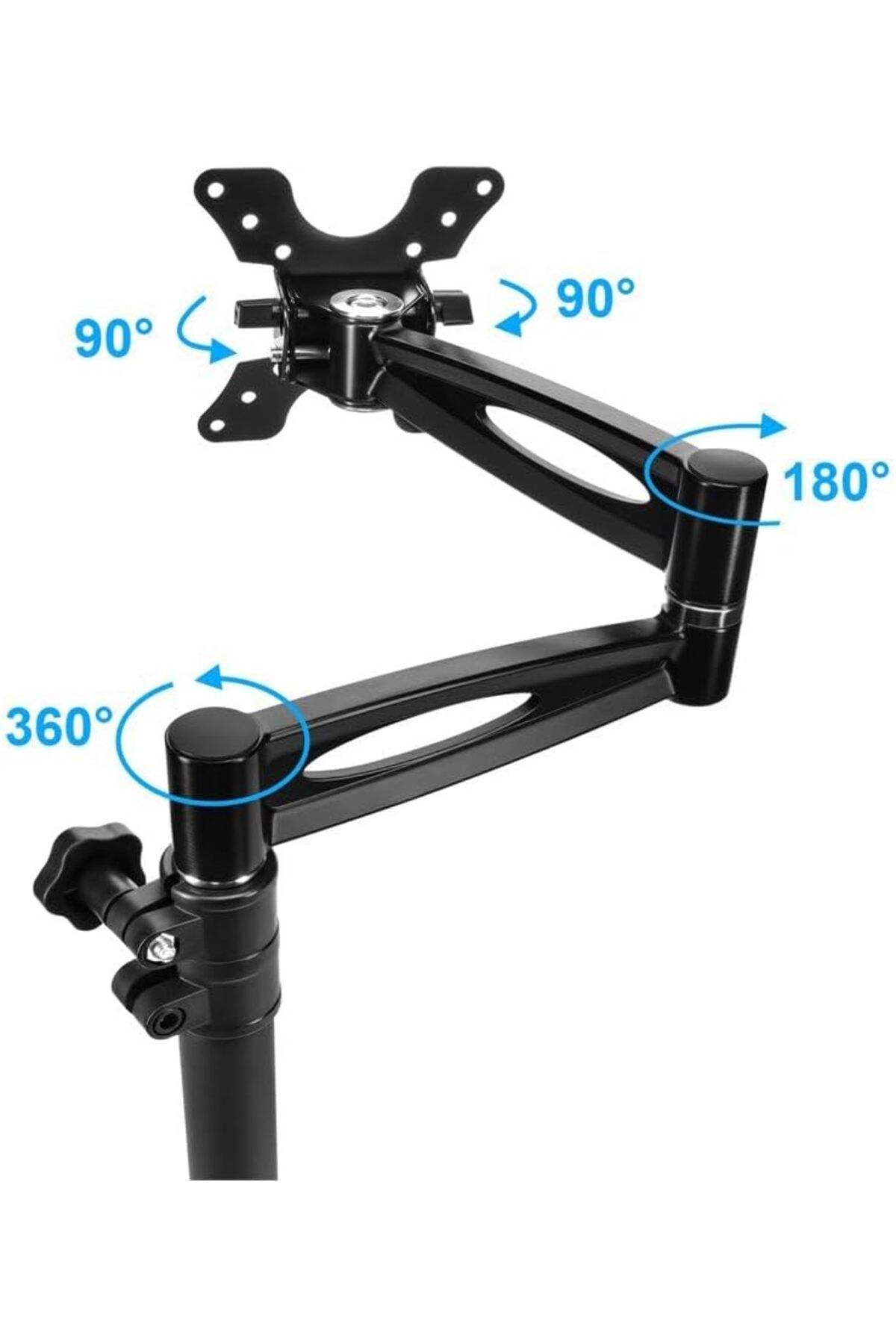 Generic-Monoprice 105402 3-Way Adjustable Tilting Monitor Desk Mount Bracket, Black 4