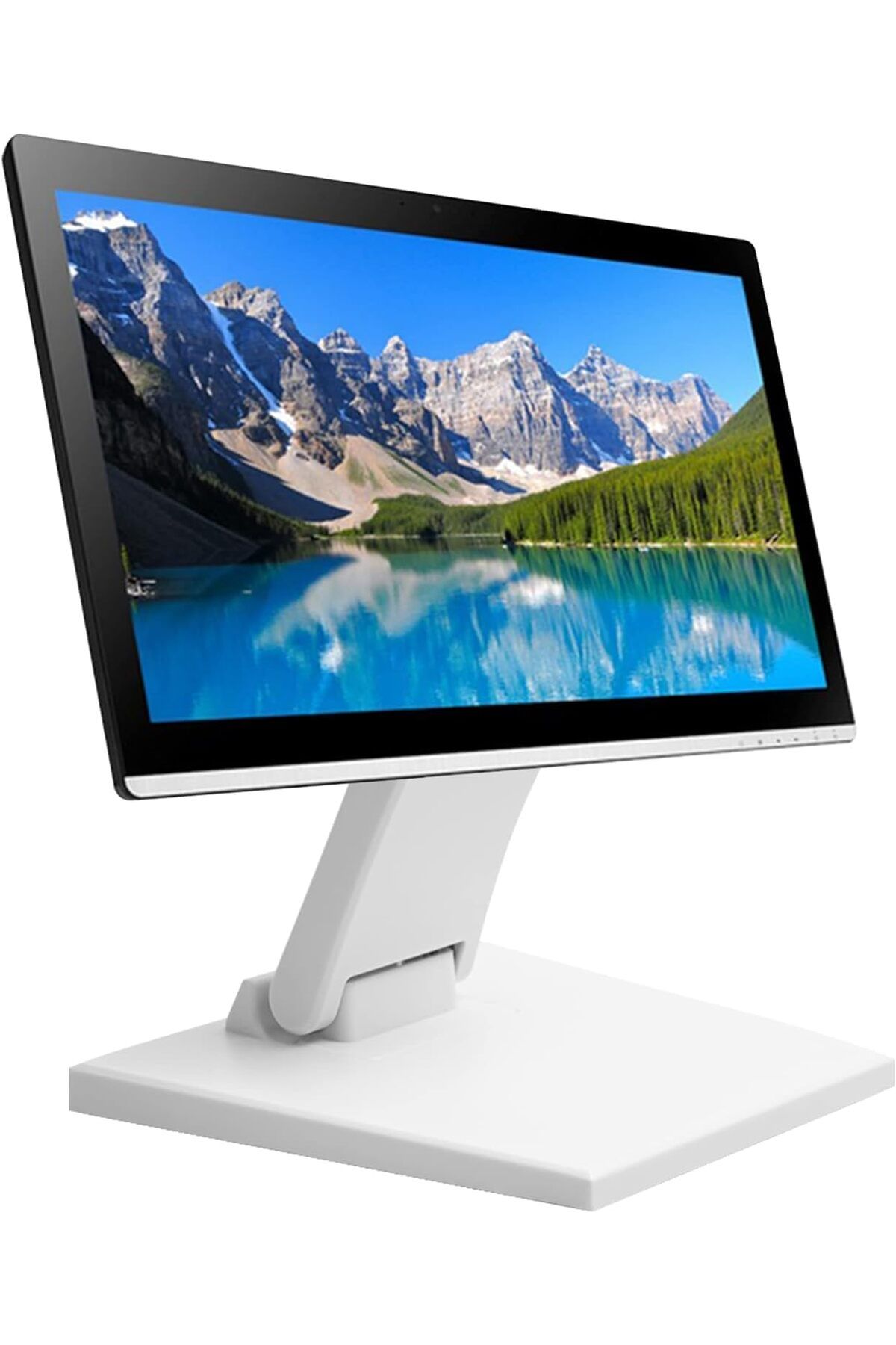 Generic-Lay Flat Monitor Stand, Metal Foldable Low Profile Monitor Stands, Adjustable LCD Monitor Stand wit 7