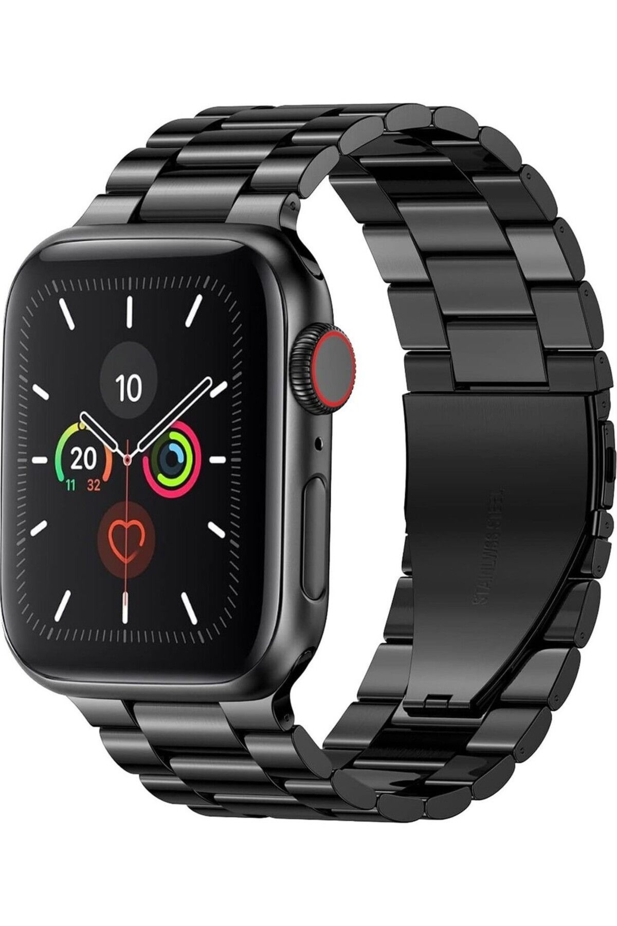 Zentico AppleWatch Series 9 8 7 6 5 4 3 2 1 Se Ultra41MM40MM38MMUyumluKlasikPaslanmaz Çelik Kordon