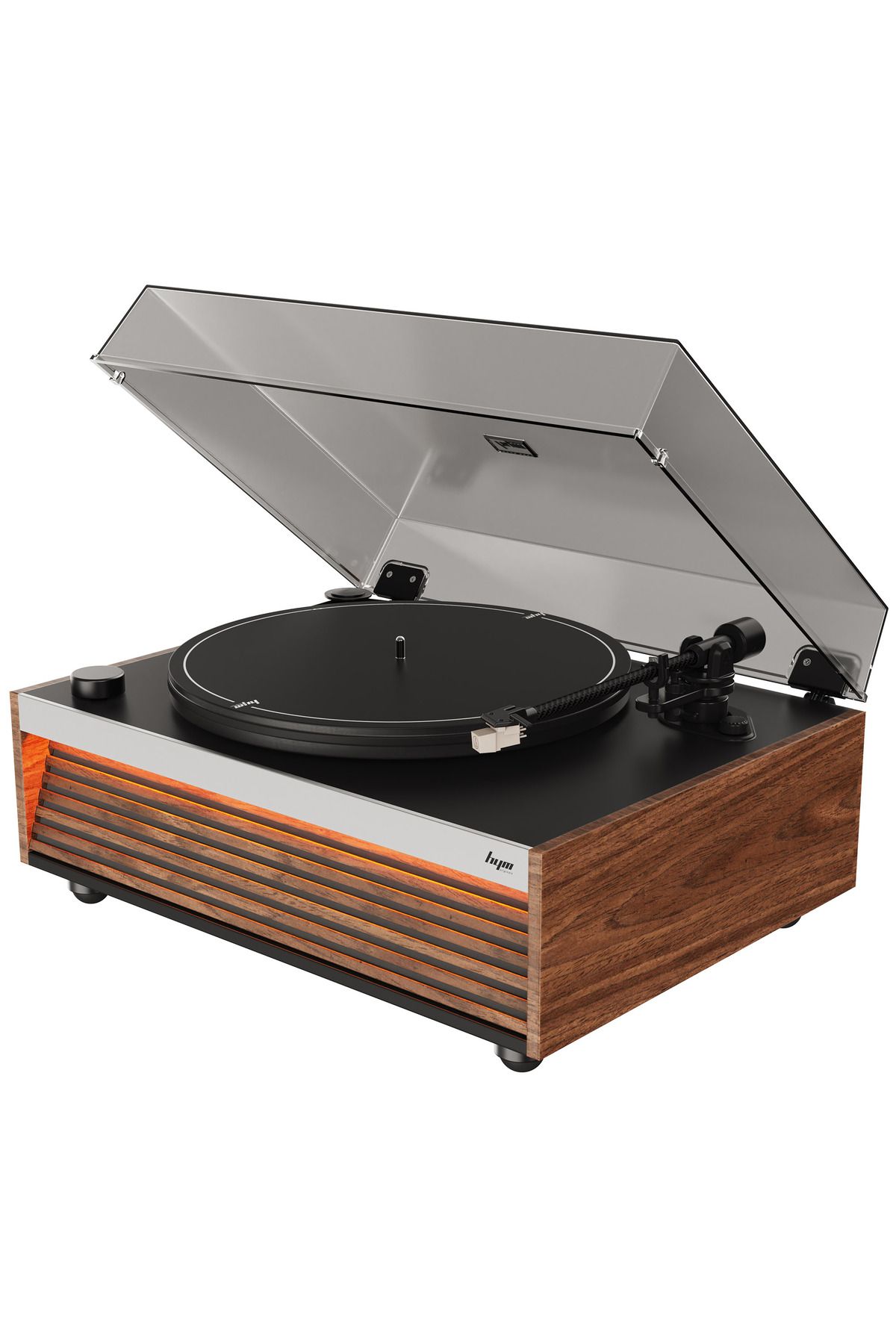 Hym Originals Lumi Dahili Bluetooth Hoparlörlü Işıklı Retro Pikap Plakçalar Aux Rca Çıkışlı All-in-o