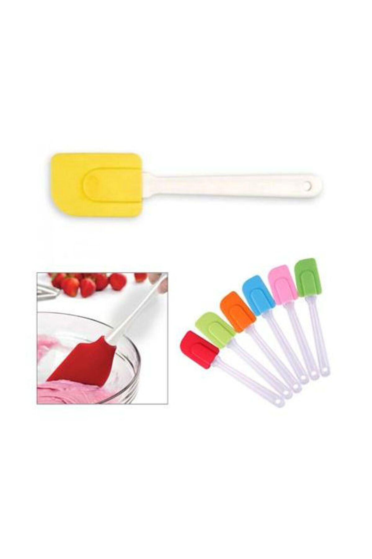 swilex Renkli Silikon Spatula