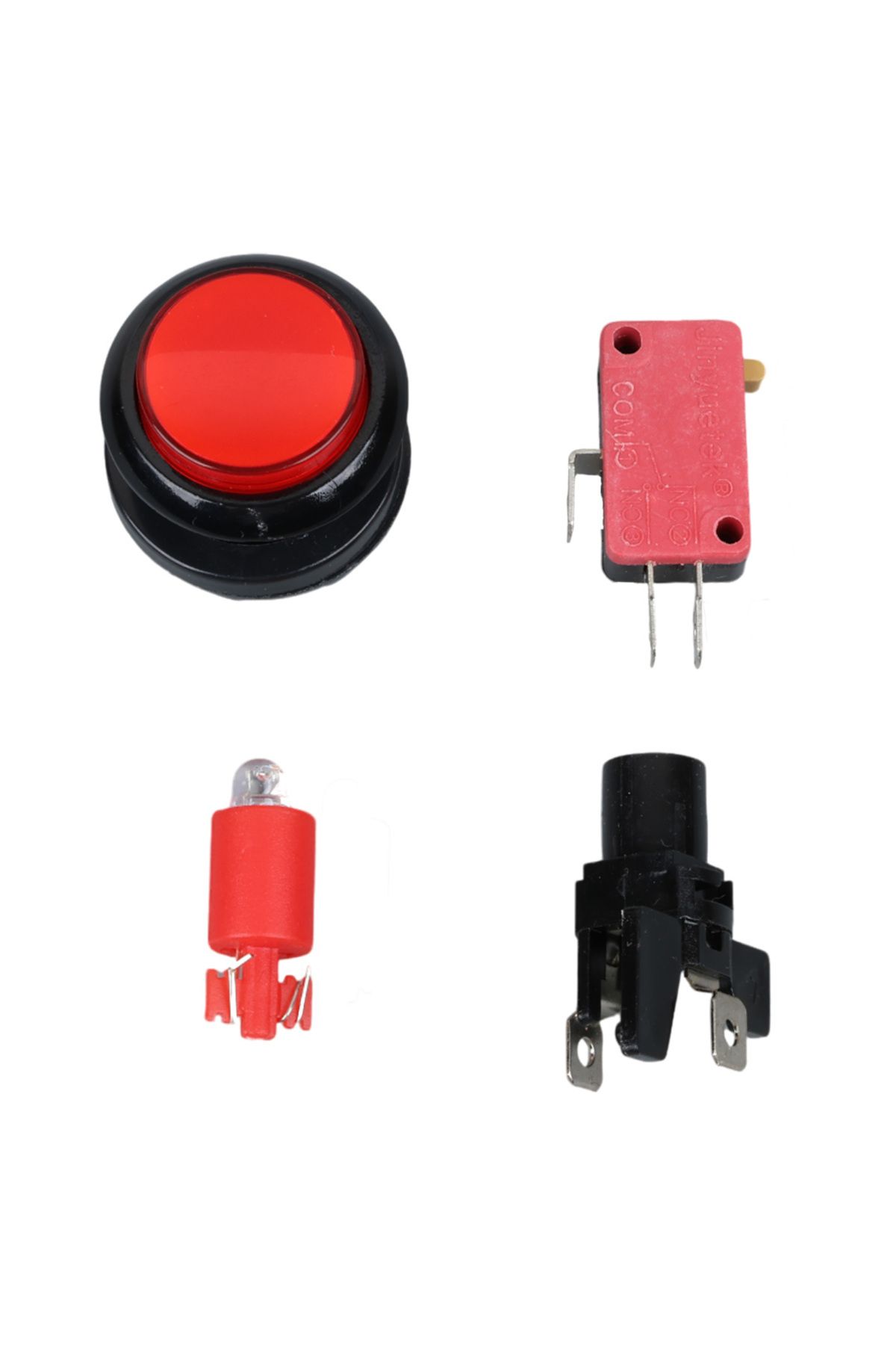 swilex IC-180J-1 ATARİ BUTONU 12V LEDLİ KAFA ÇAPI 24MM DELİK ÇAPI 24MM