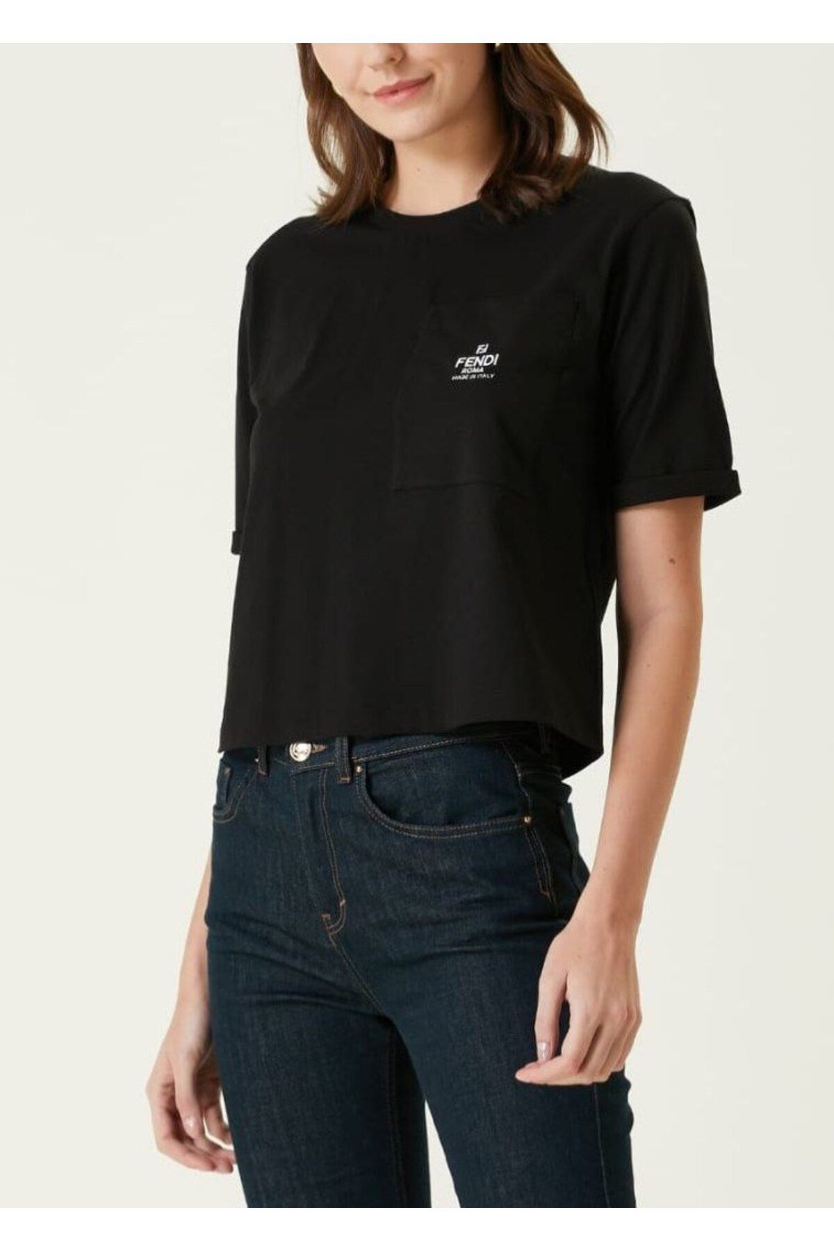 BrandsBoutique FF Roma Cep Detaylı Tshirt