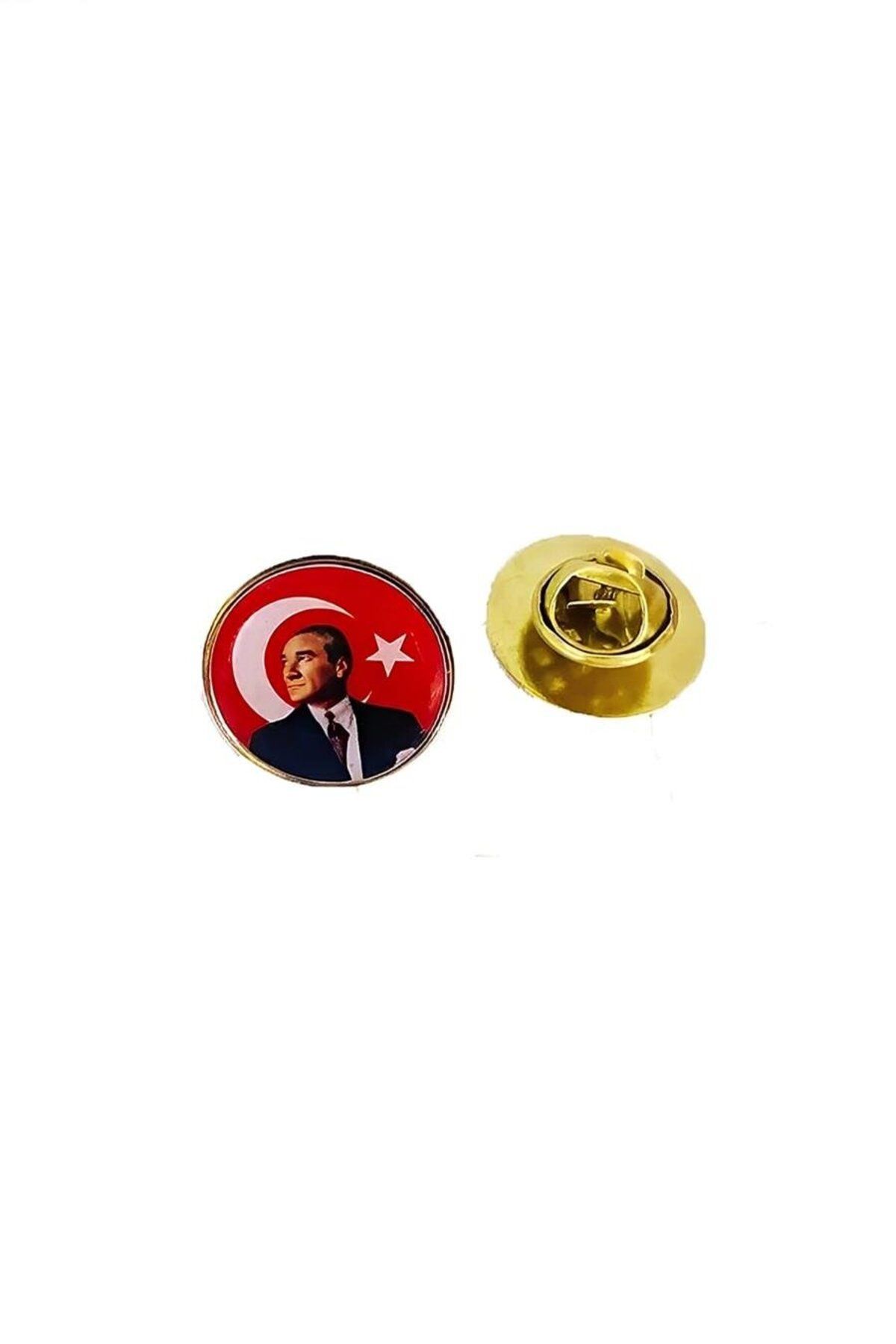 alsepeteavm Atatürk Sivil Bayraklı Rozet (35'Li)