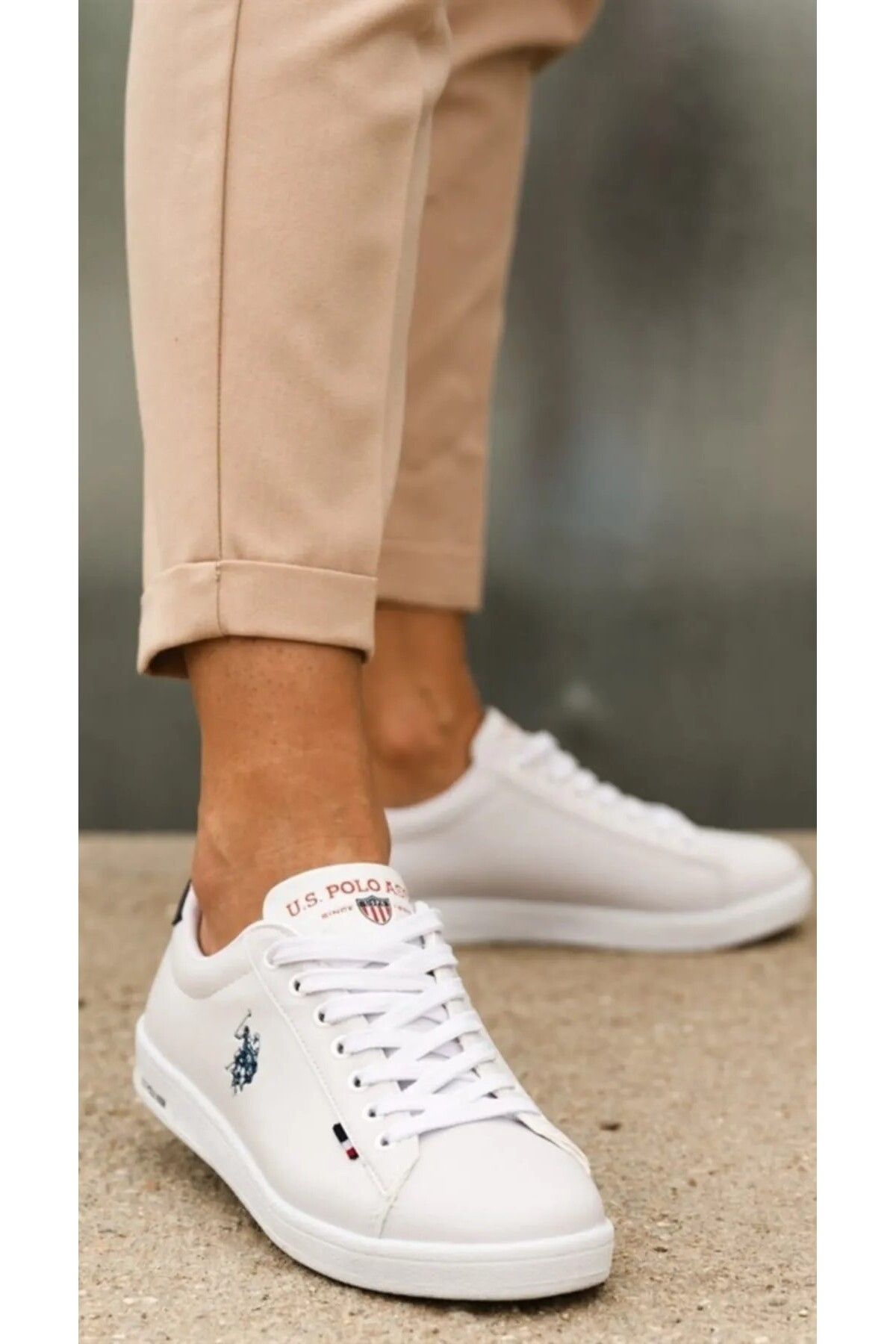 U.S. Polo Assn. U.S. Polo Assn. FRANCO Beyaz Erkek Sneaker Günlük Spor Ayakkabı