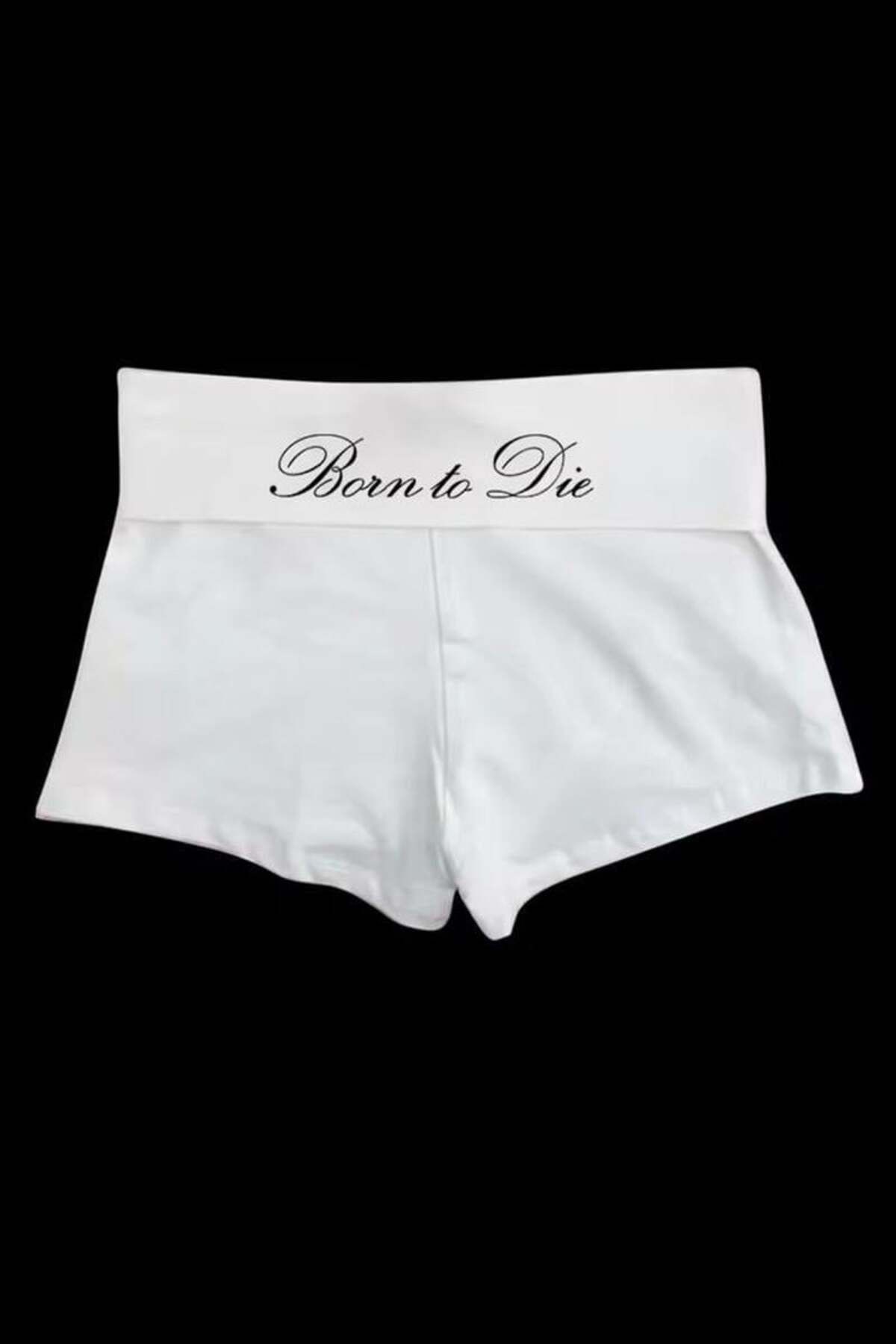 Köstebek Beyaz Lana Del Rey Born To Die Mini Penye Şort